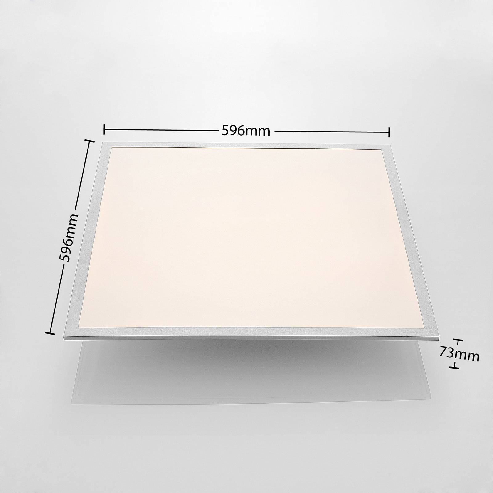 Panel LED Lindby Stenley, 4000 K, 59 cm x 59 cm