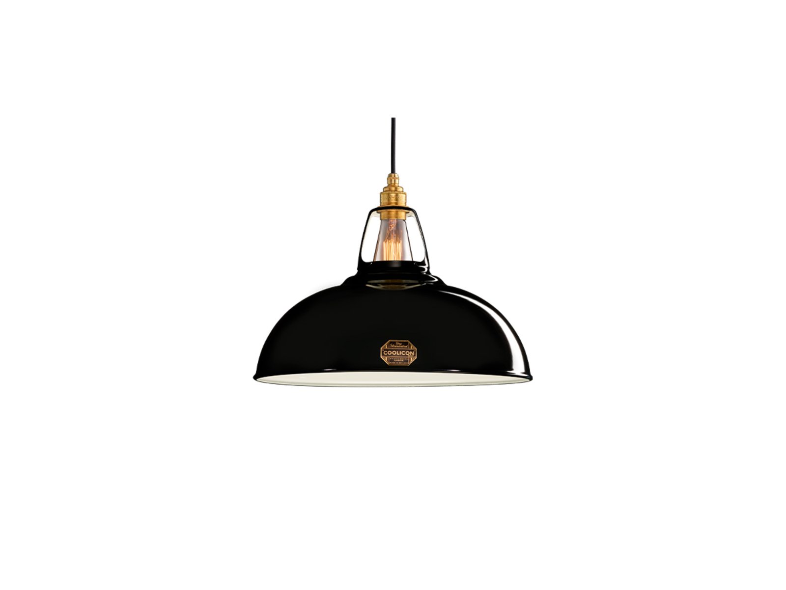 Large 1933 Design Lampada a Sospensione Jet Black - Coolicon