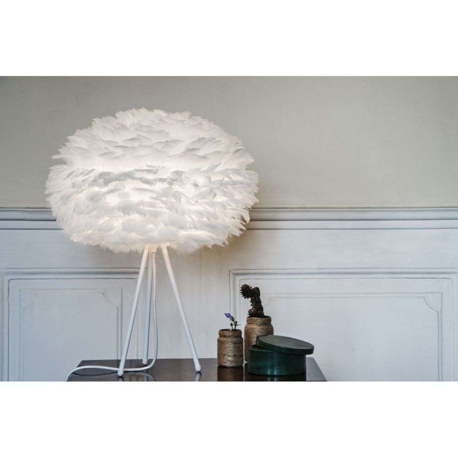 Eos Table Lamp Medium White/White - UMAGE