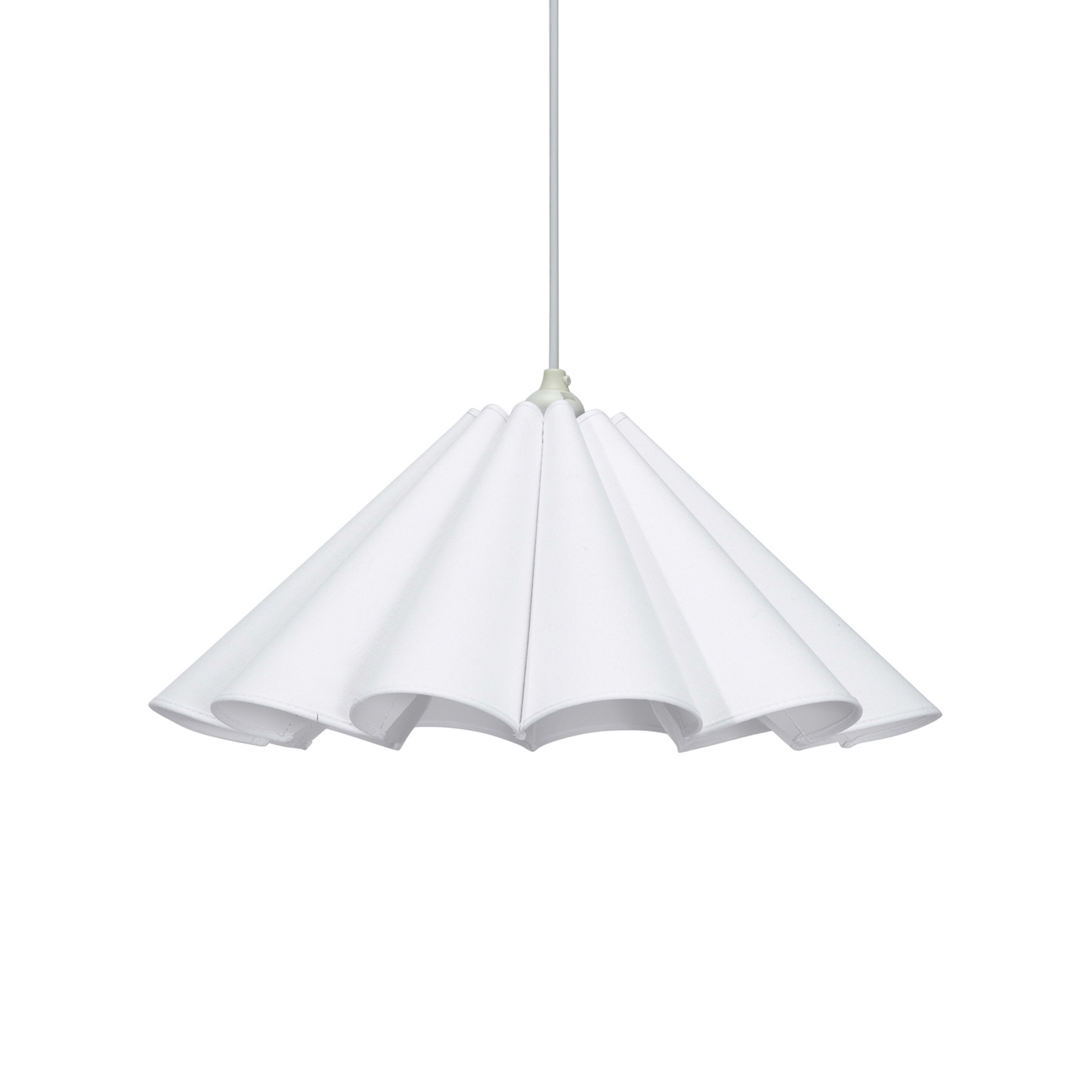 PR Home Frenja κρεμαστό φωτιστικό, βαμβάκι, λευκό, Ø 45 cm
