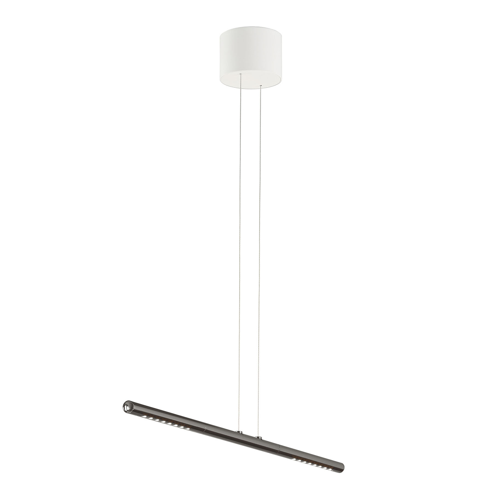 Lámpara colgante LUM S de TECNOLUMEN, 85 cm, cromo ahumado