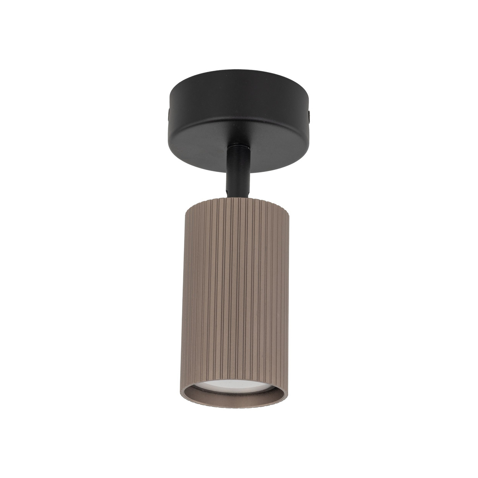Spot pour plafond Tune, à 1 lampe, marron, métal, Ø 15 cm, GU10 Spot pour plafond Tune, à 1 lampe, marron, métal, Ø 15 cm, GU10
