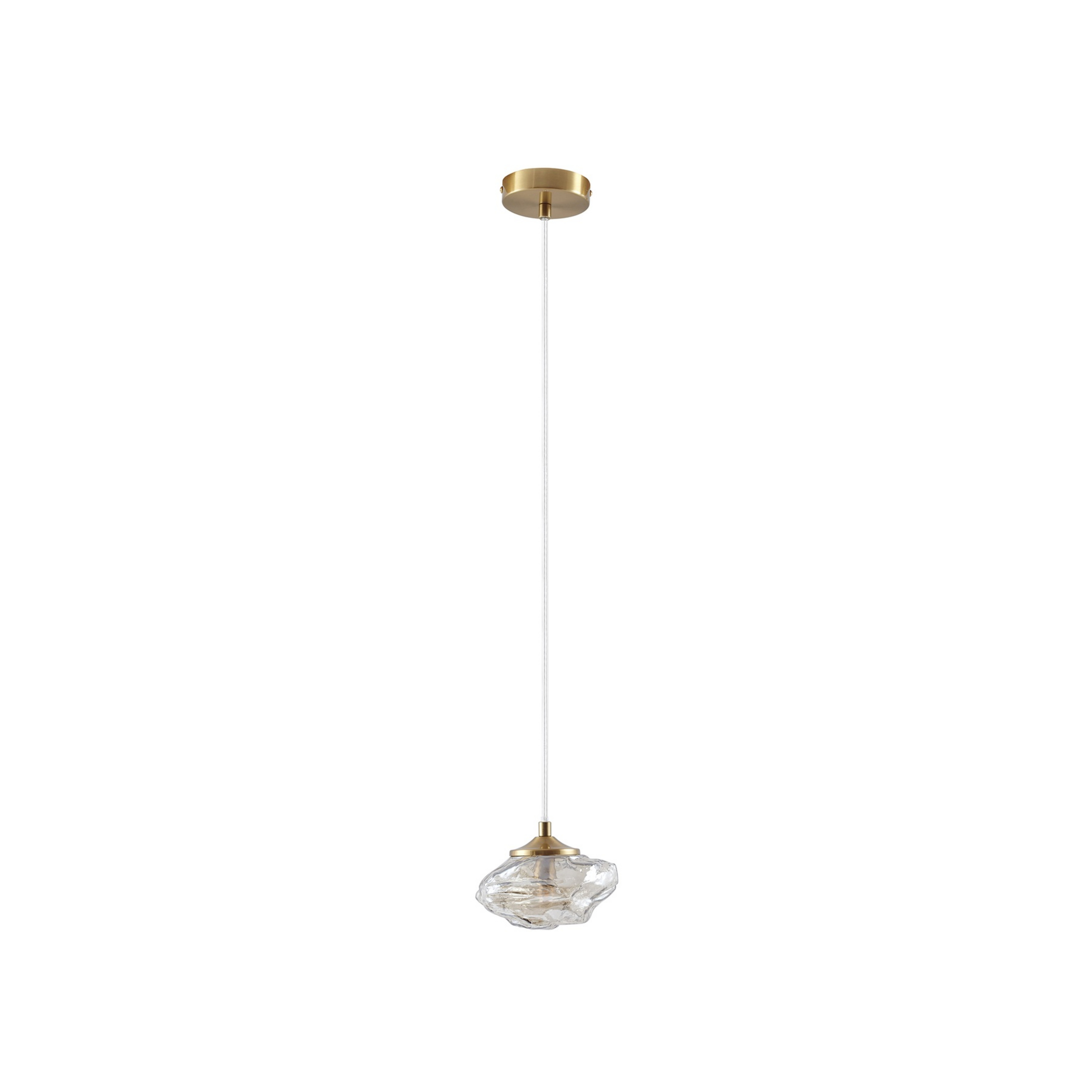 Piatra Pendelleuchte Bernstein/Messing - Lindby
