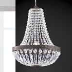 Andara hanging light, glass crystal chains Ø 40 cm