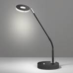 Dent LED table lamp, dimmable, CCT, 6W black