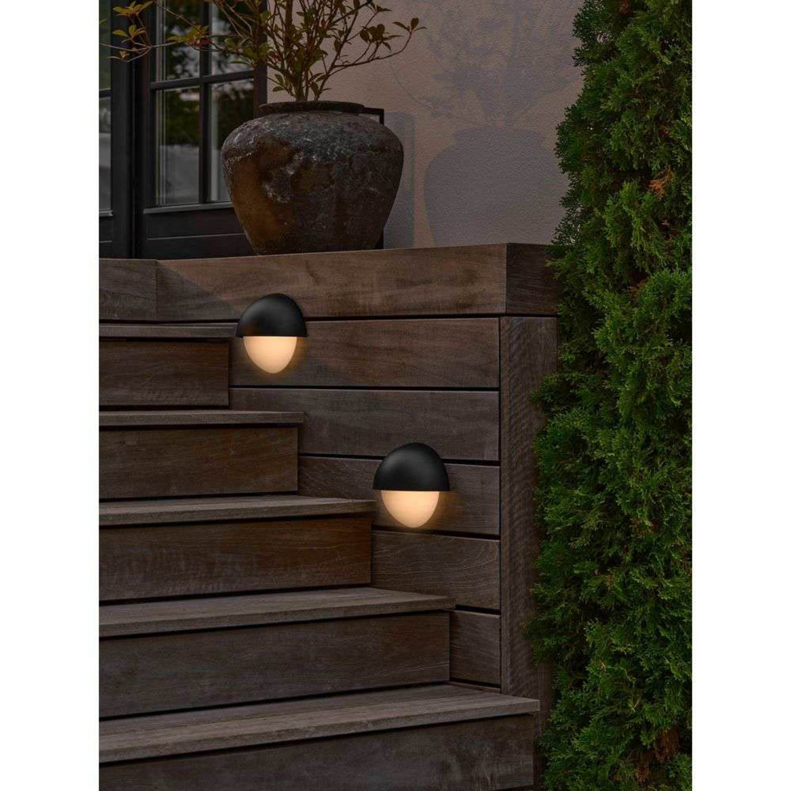 Scorpius Na zewnątrz Lampa Ścienna Round IP44 Czarny - Nordlux
