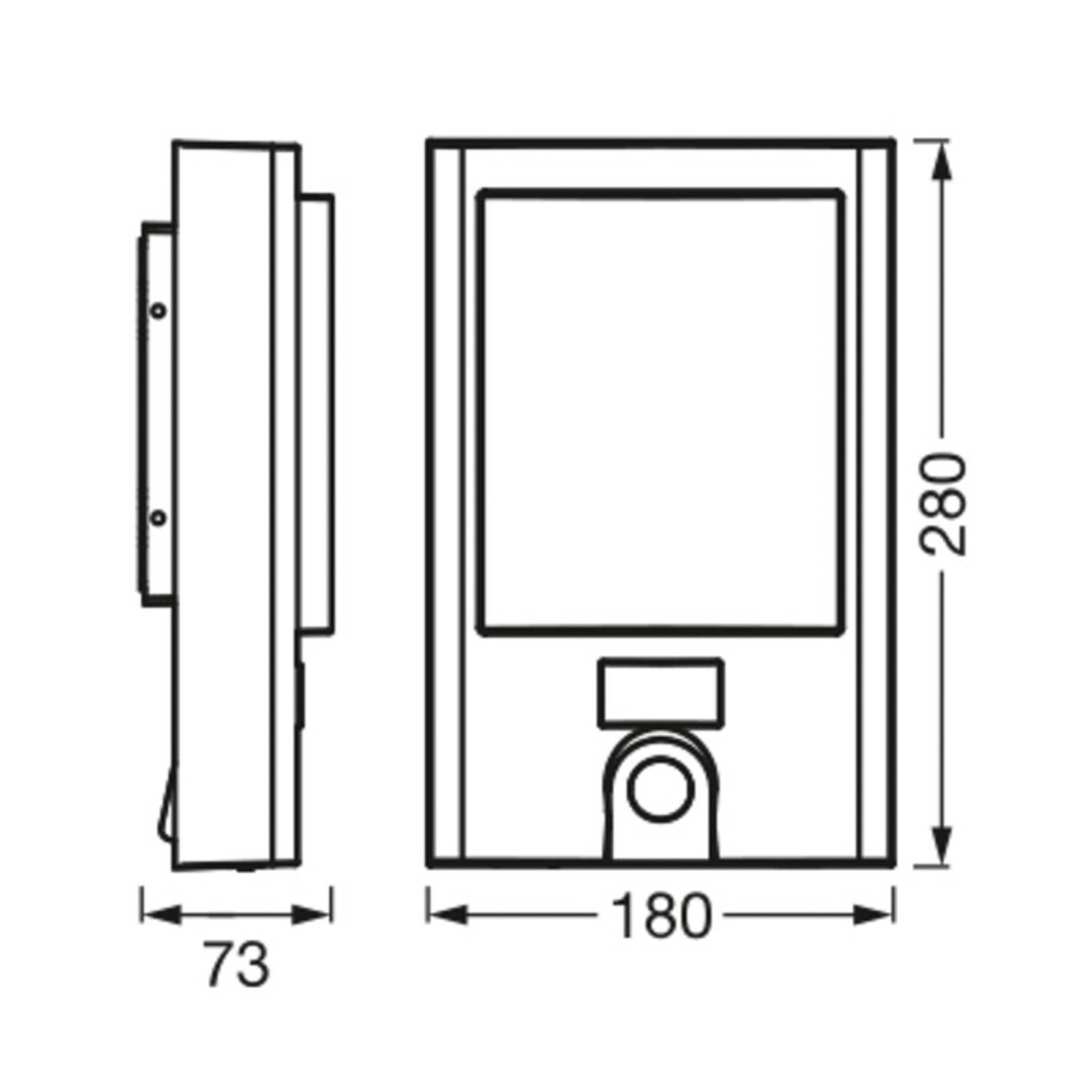 LEDVANCE SMART+WiFi Entrance Number Camera kinkiet