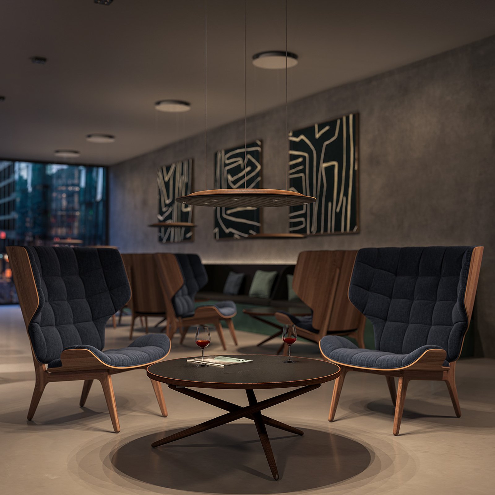 Nimbus Lighting Pad Lounge R600 Vario Hängeleuchte