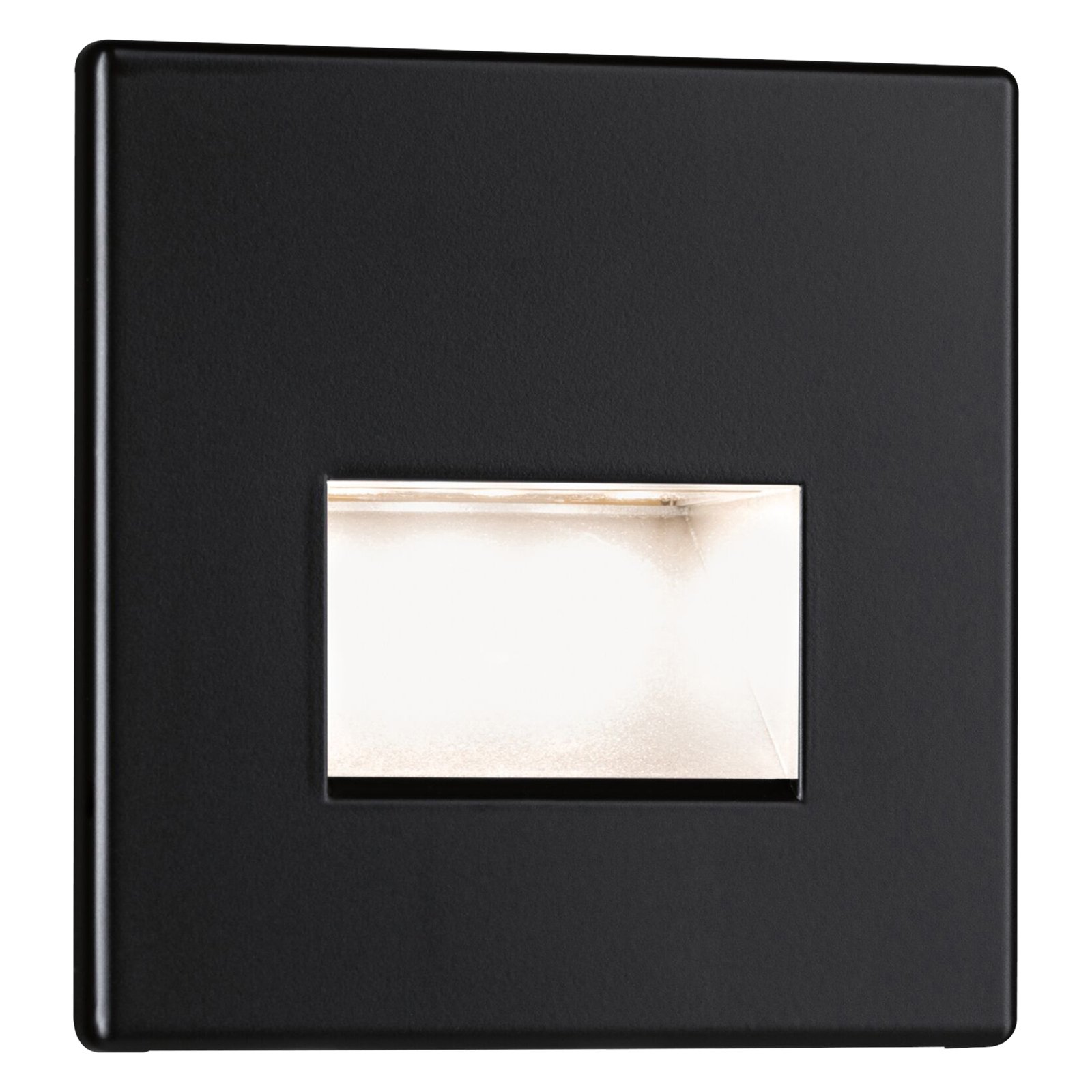 Paulmann Edge LED recessed wall light, black
