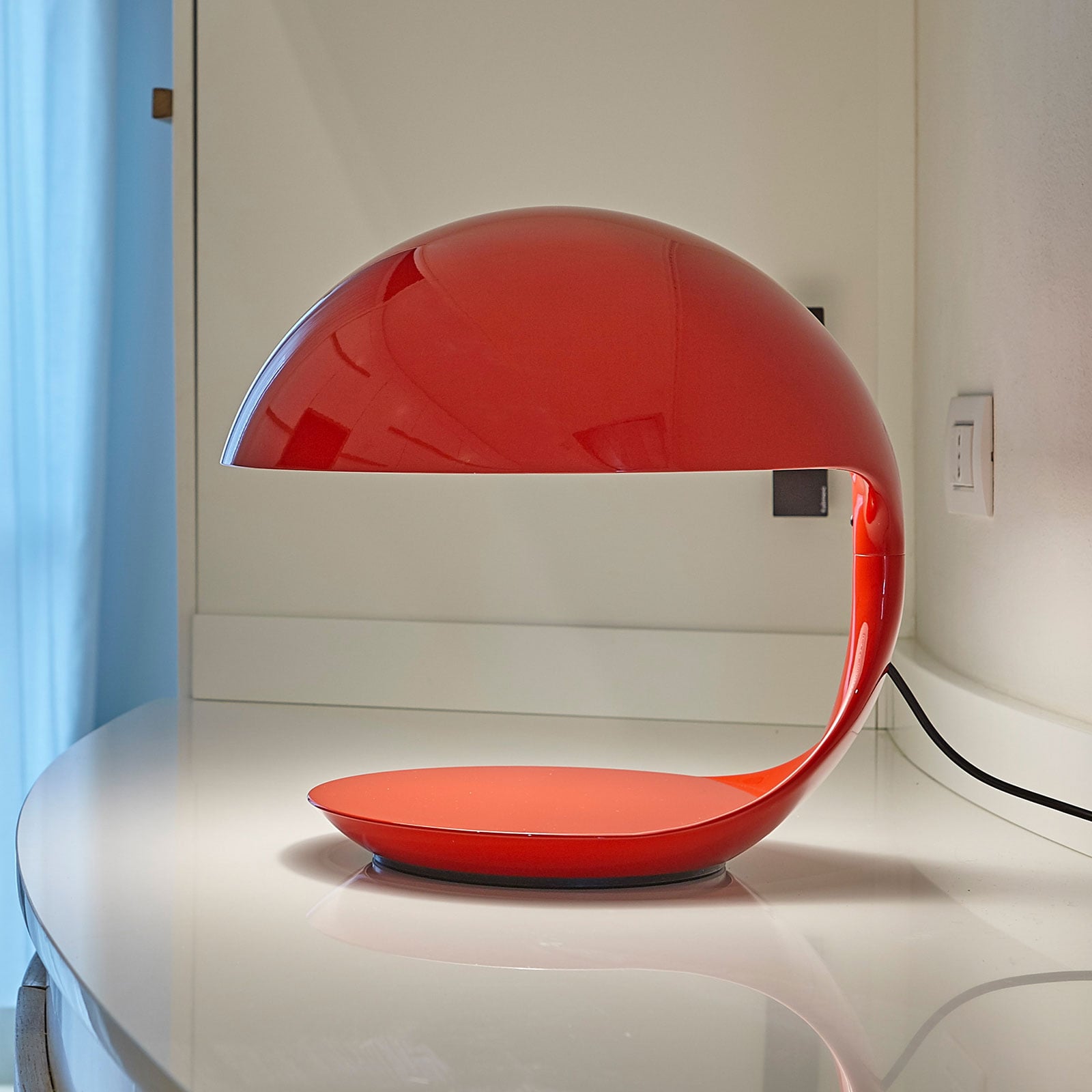 Cobra Retro-Tischleuchte, rot - Martinelli Luce Cobra Retro-Tischleuchte, rot - Martinelli Luce