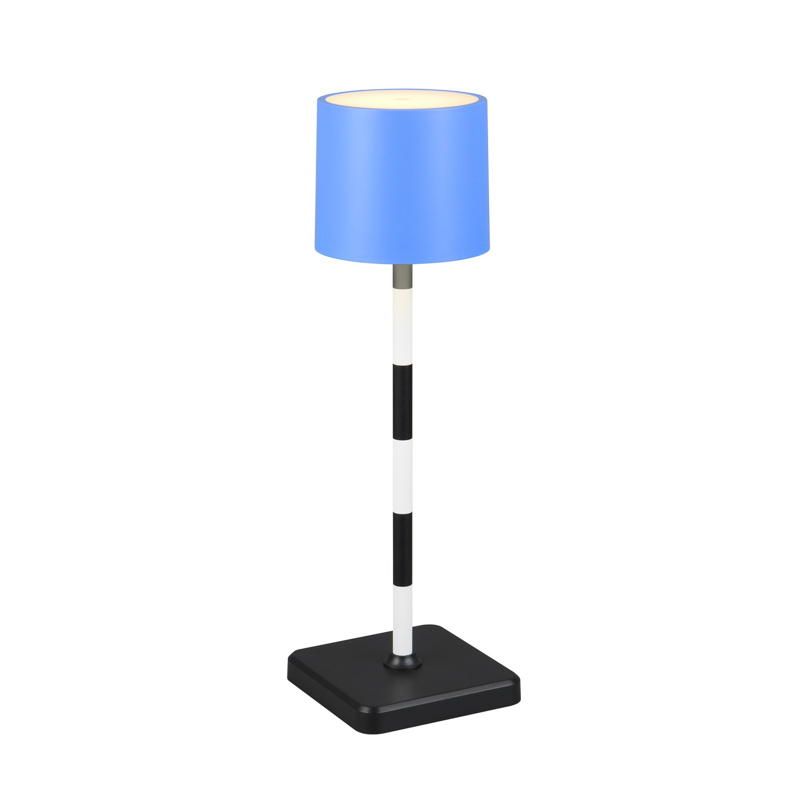 Fernandez LED rechargeable table lamp, blue, IP54, CCT, dimmable