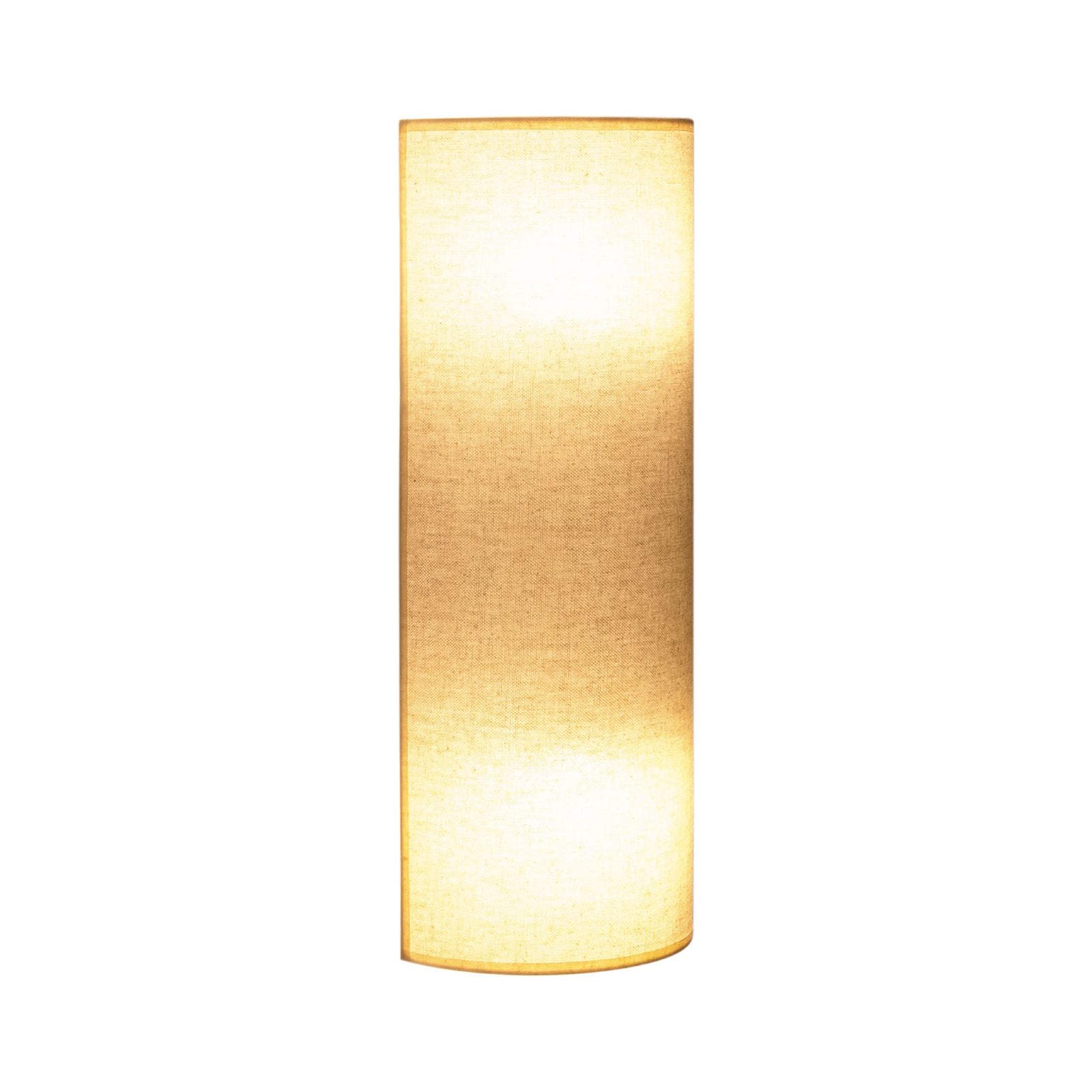 Applique Nature, color crema, altezza 40 cm, tessuto, luce verso l'alto/verso Applique Nature, color crema, altezza 40 cm, tessuto, luce verso l'alto/verso