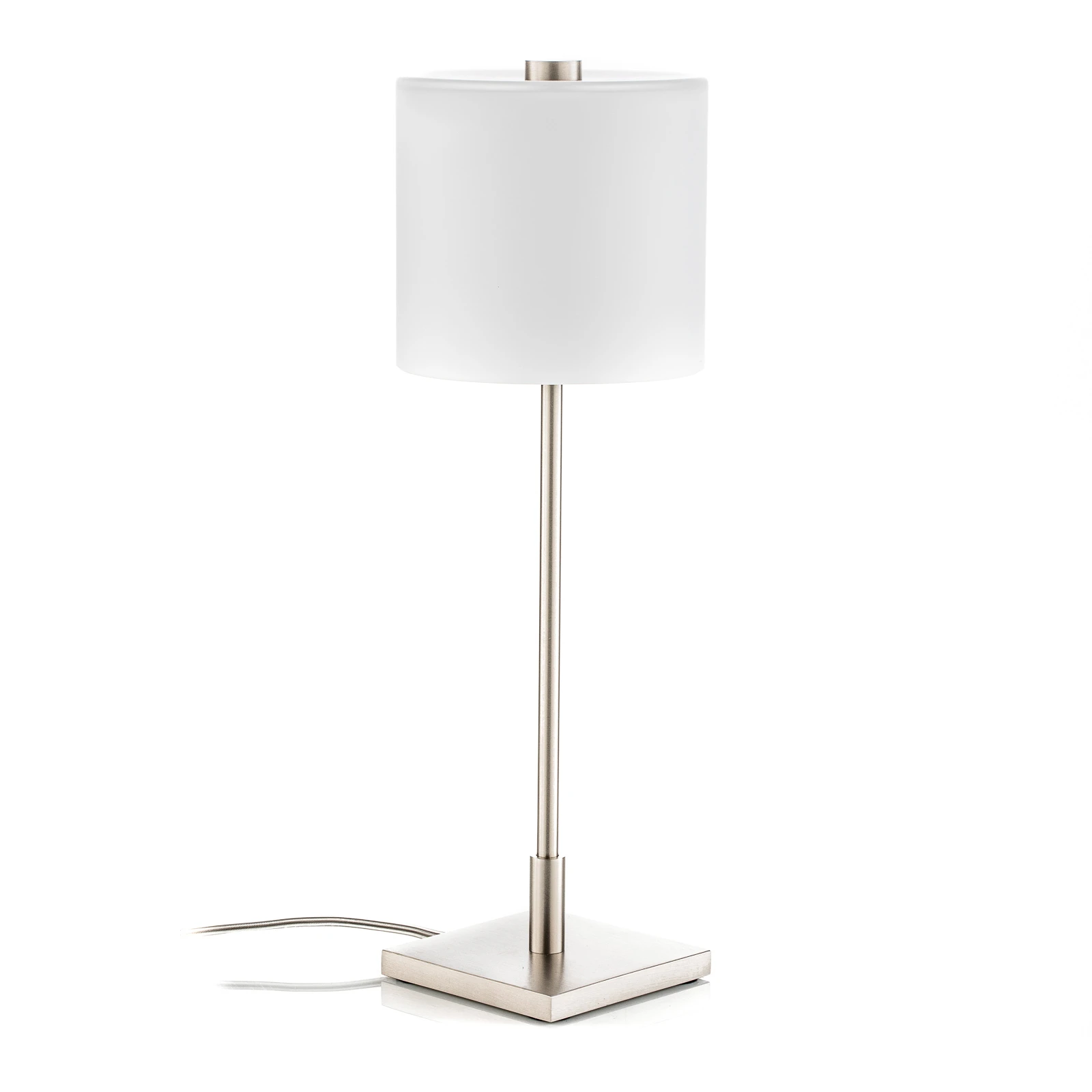 Lampada da tavolo MERCY di KNAPSTEIN, nickel opaco