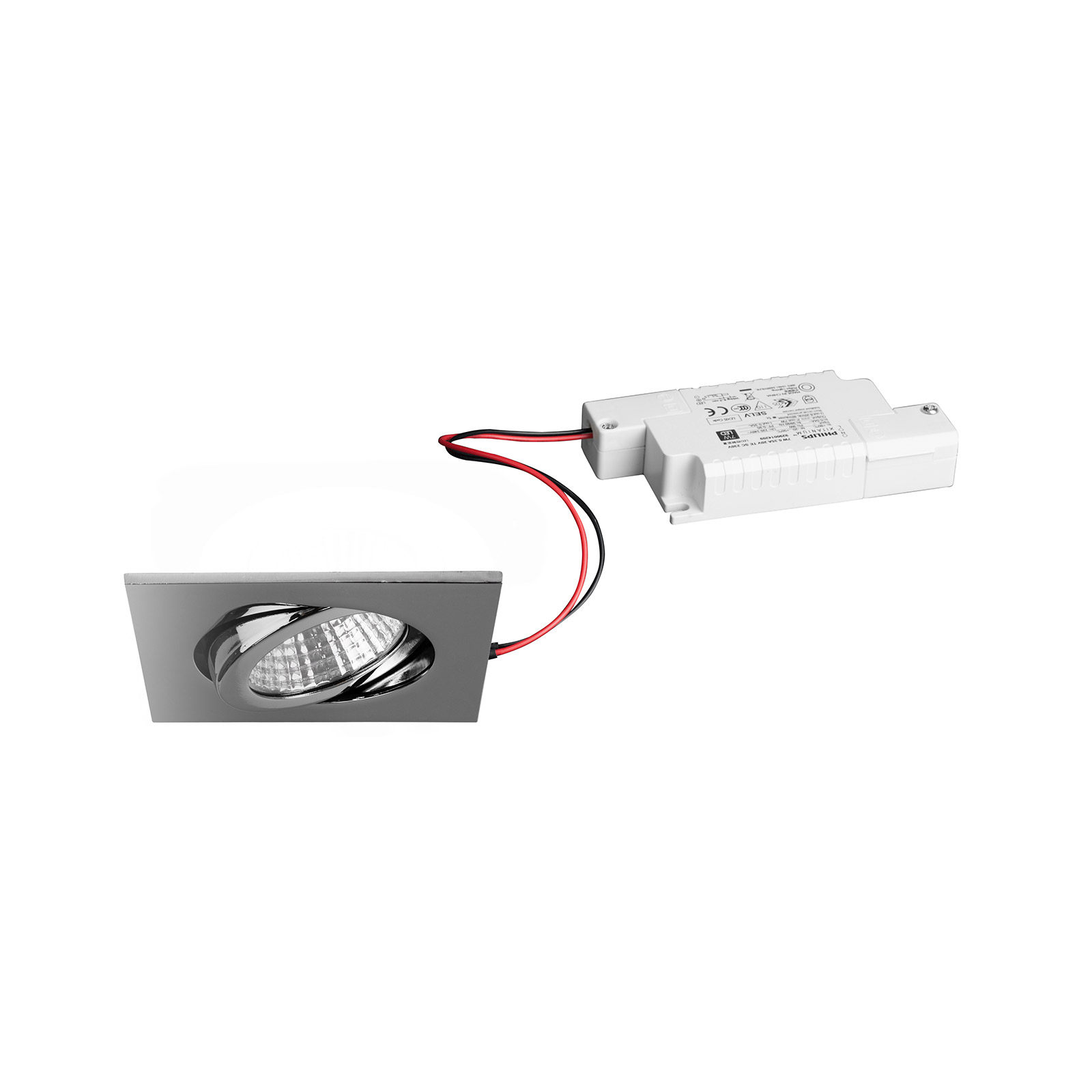 BRUMBERG LED-Einbaustrahler IP65 eckig dimmbar