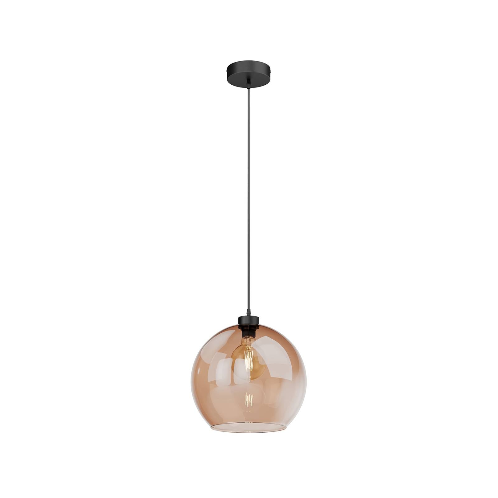 Euluna Glass Pendant Light - Living / Dining Room - Hanging Light - Globe Light - dimmable - Modern - Cream