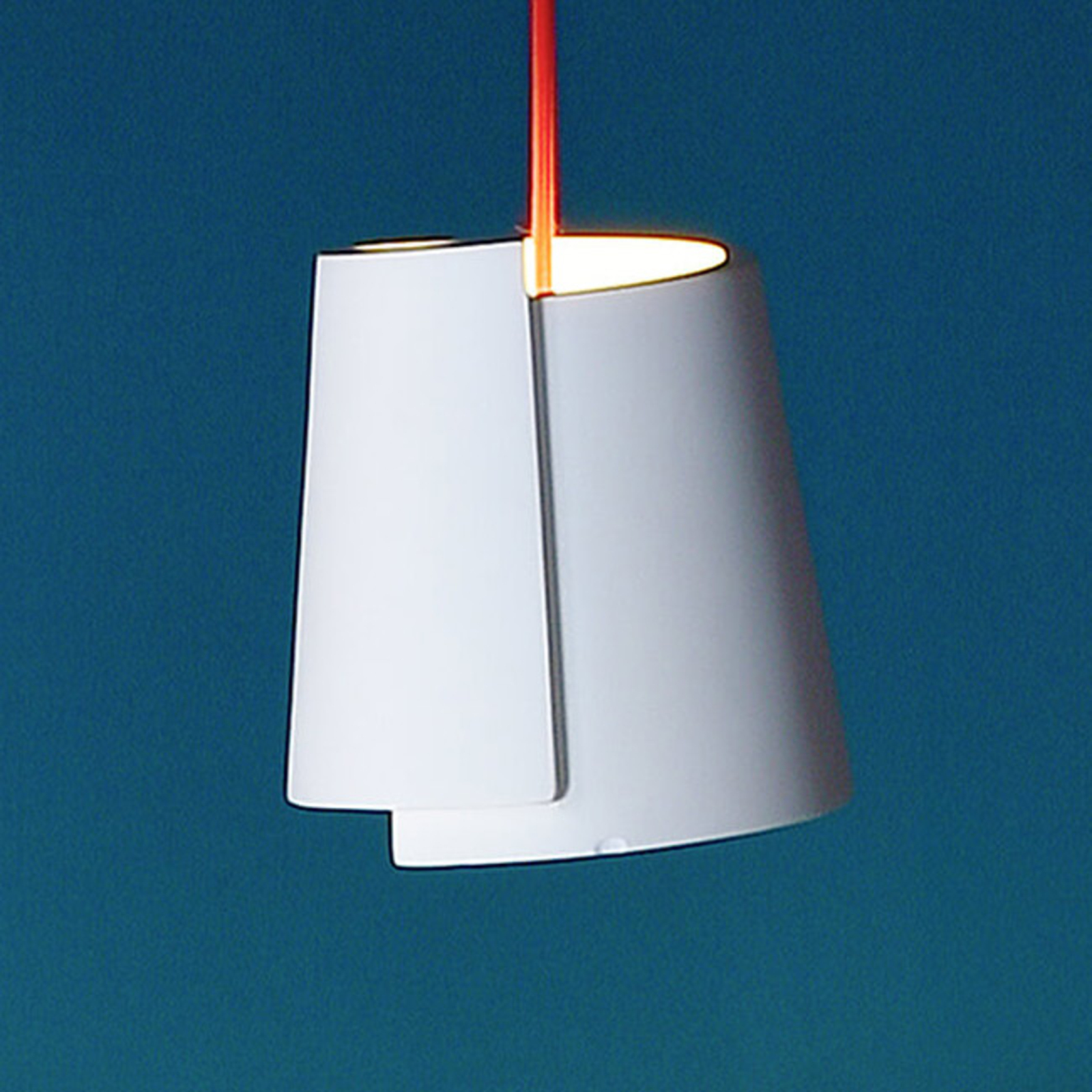 Hanglamp Twister I, wit, Ø 18 cm