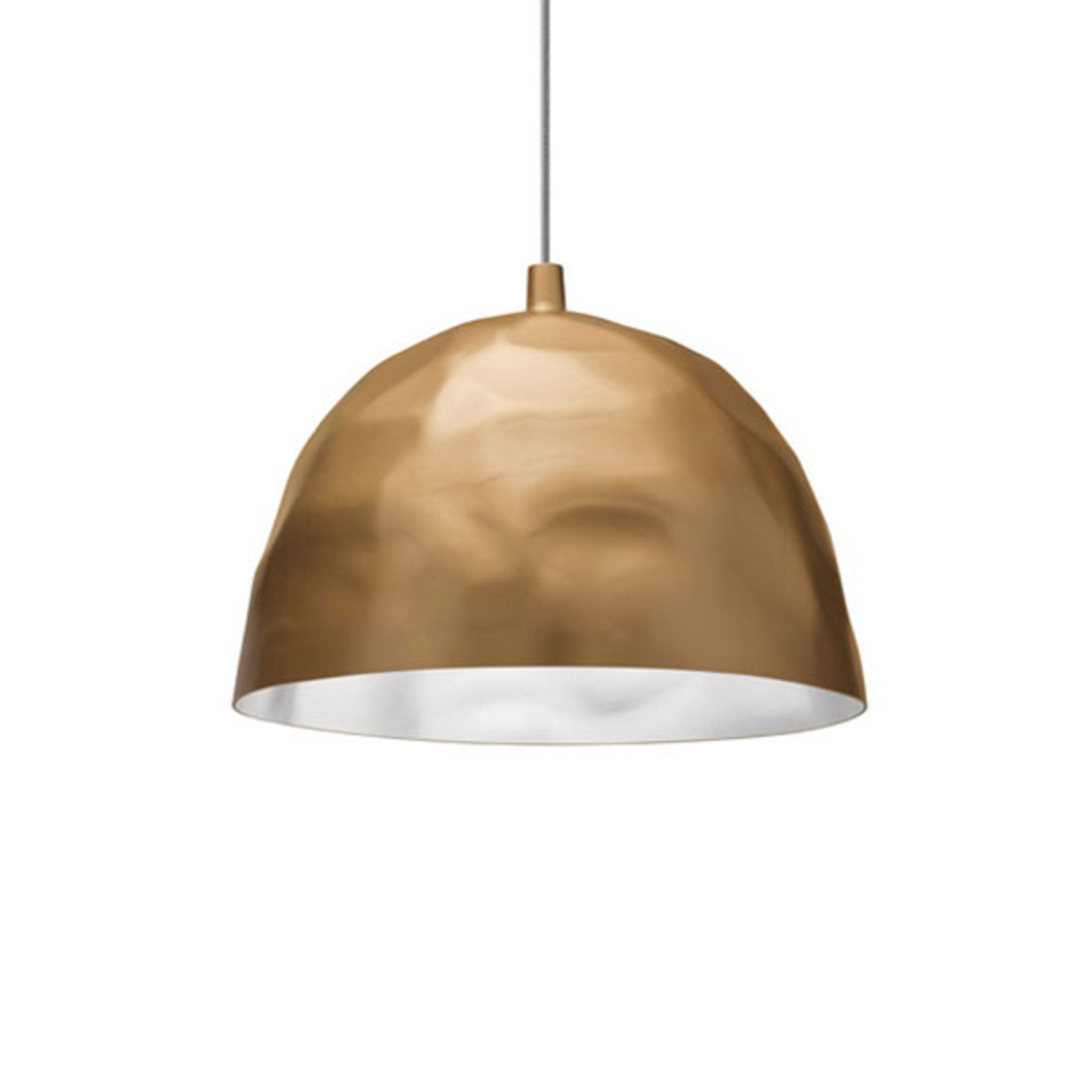 FOSCARINI Foscarini Bump pendant light, gold, for Living / Dining Room, moulded and painted plastic, E27, 25 W, energy efficiency: A+, H: 38 cm