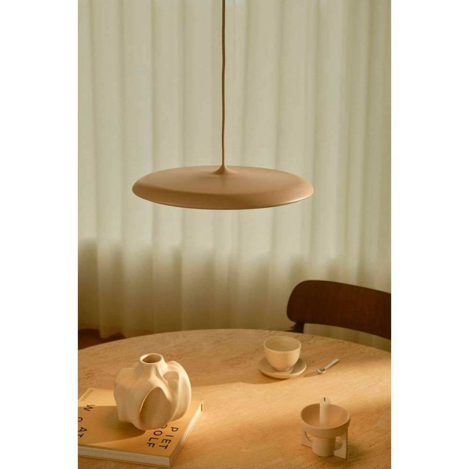Lampa wisząca LED Artist, Ø 40 cm, kolor różowy, metal