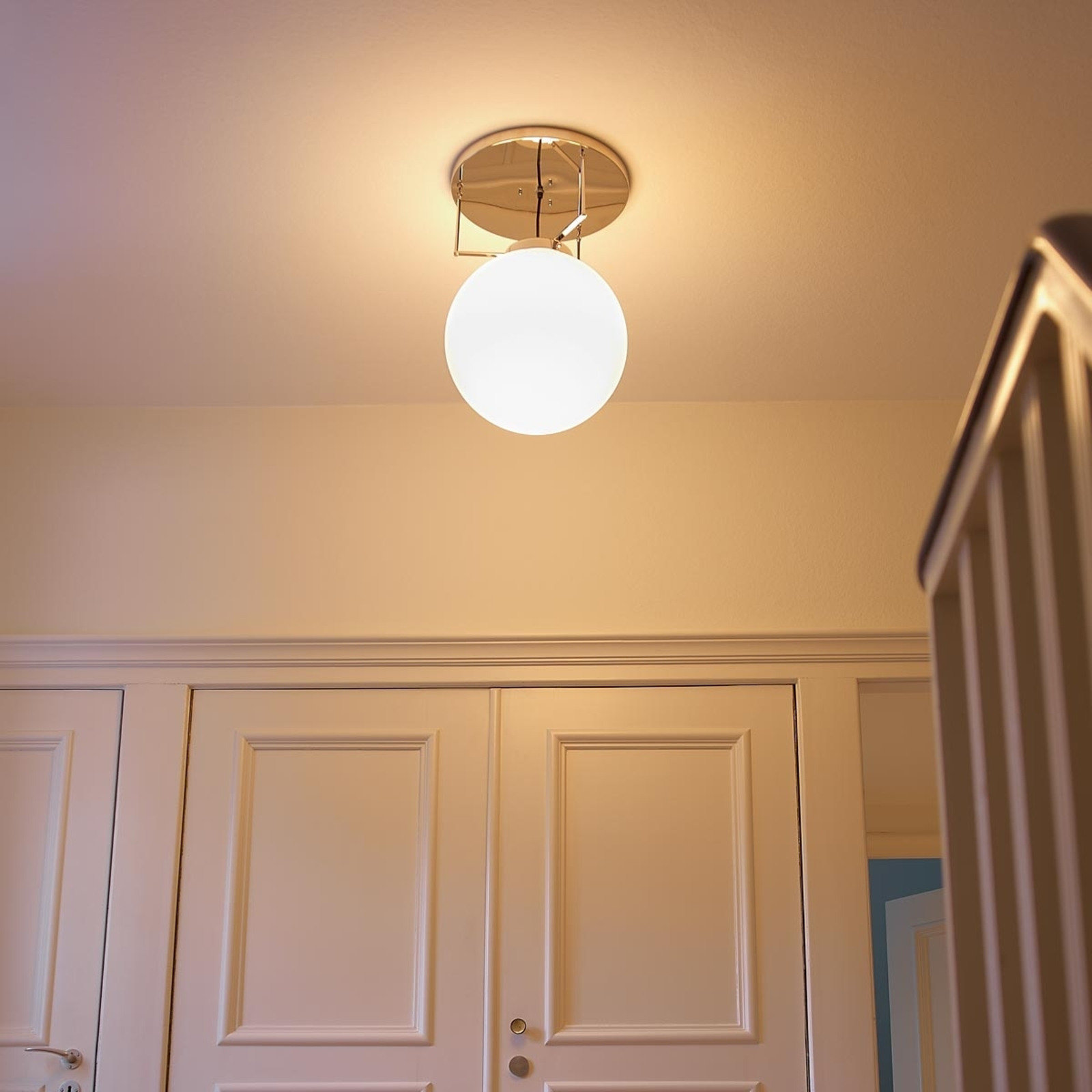 Loftlampe af messing i Bauhaus-stil 35 cm