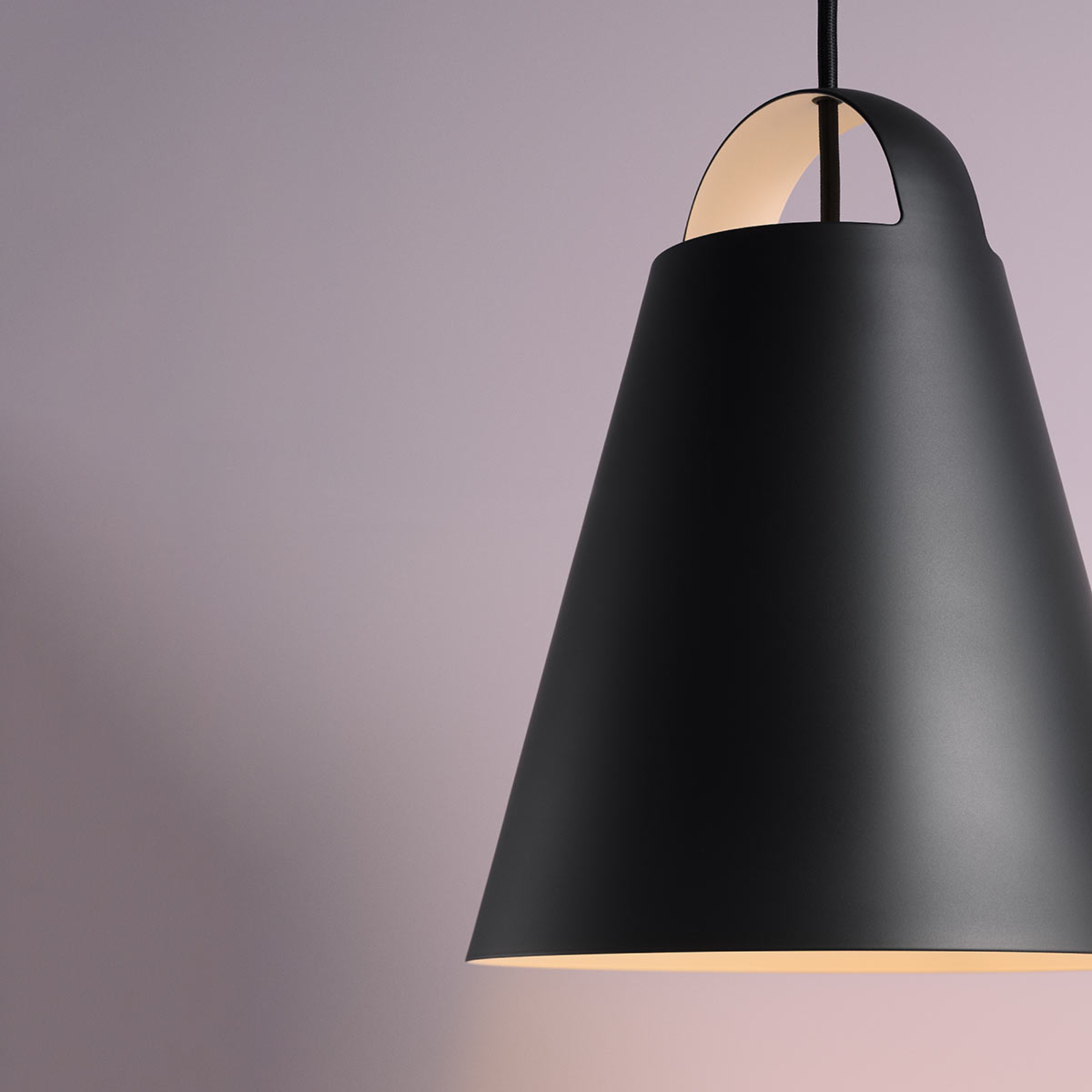 Louis Poulsen Above pendant lamp, black, 55 cm