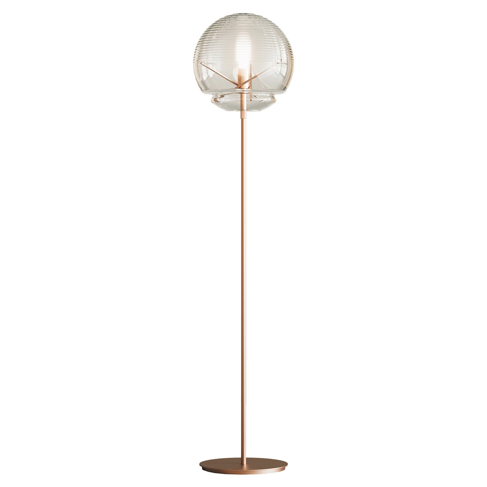 Artemide Vitruvio floor lamp dimmable, brass