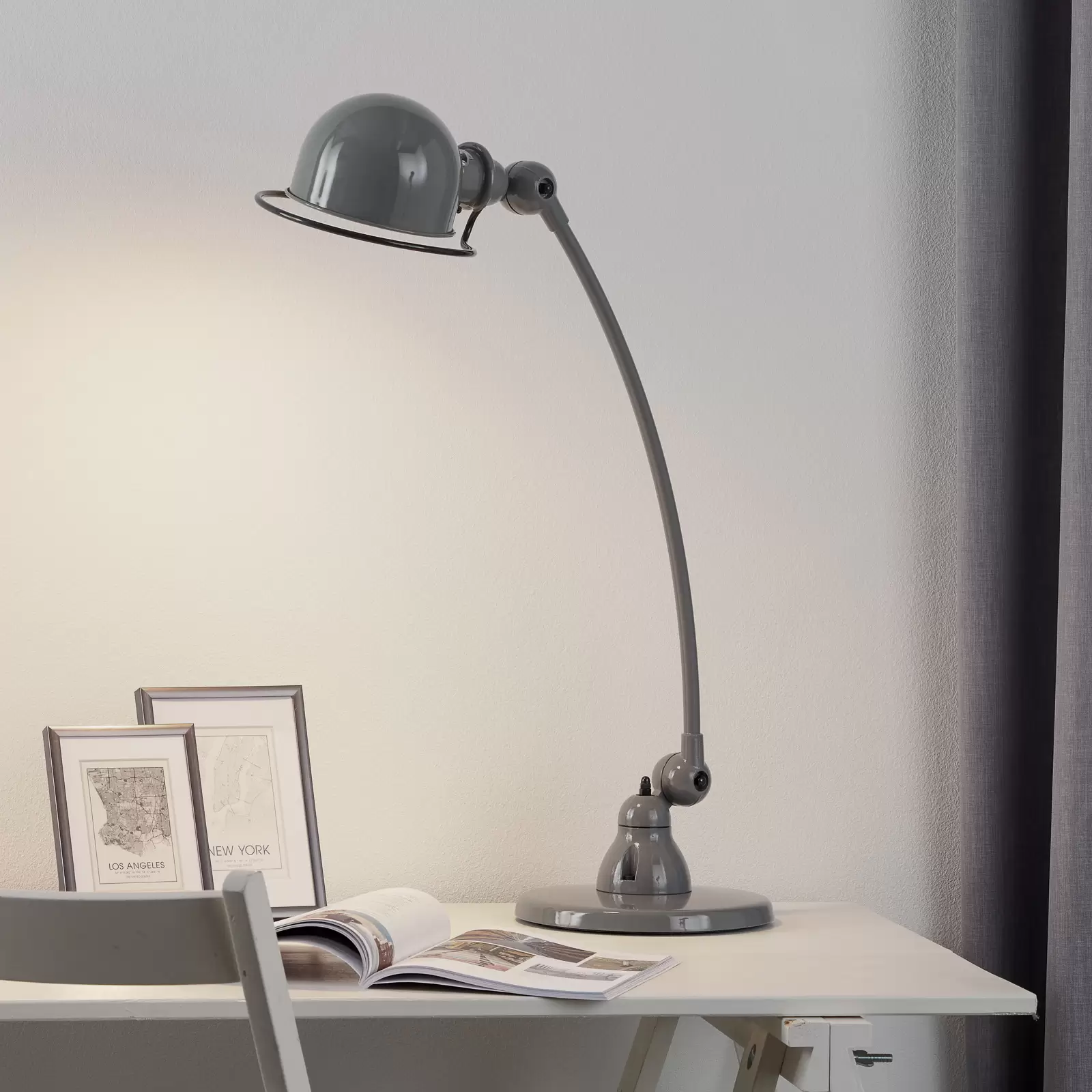 Lampe de bureau vintage à pince par Jean-Louis Domecq pour Jielde