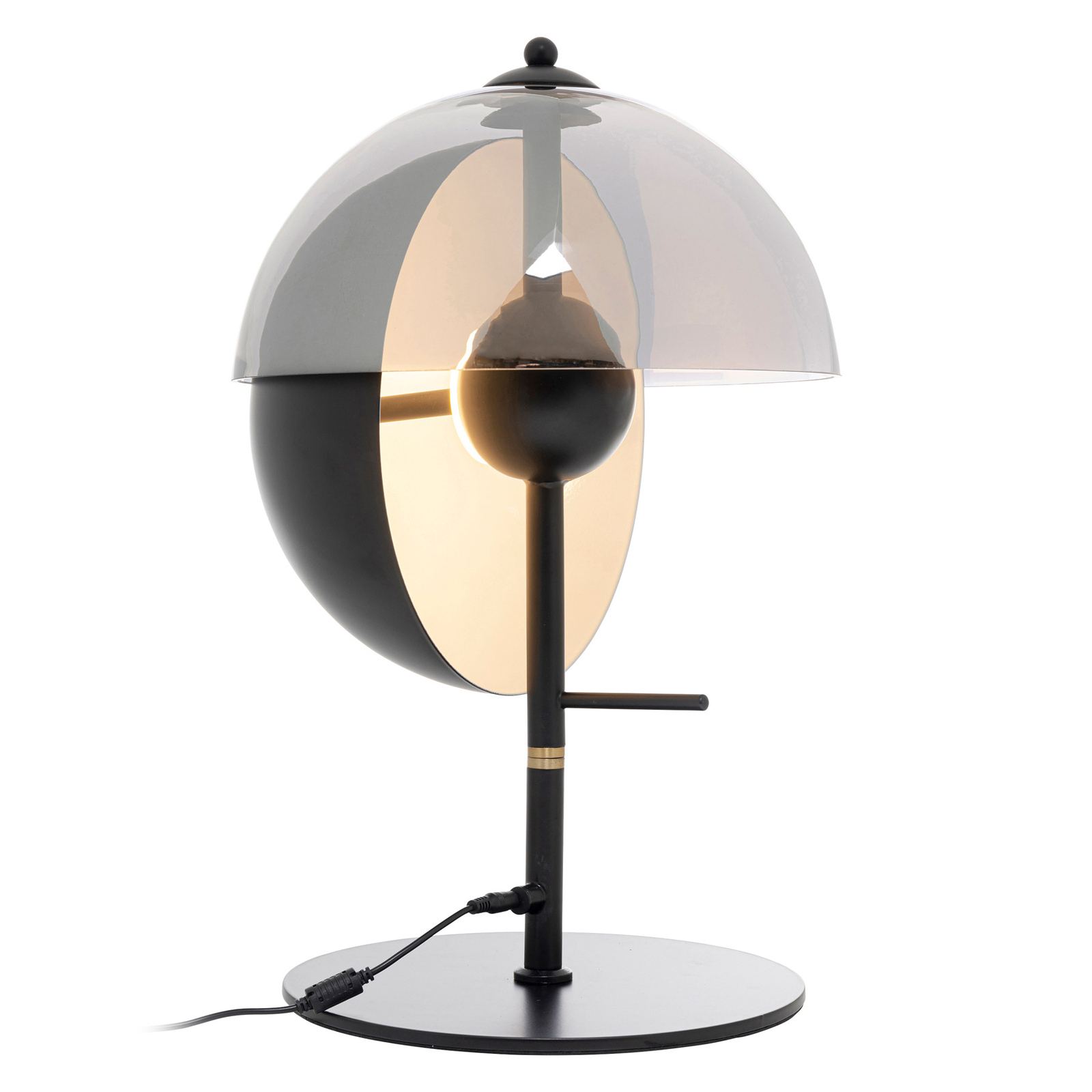 KARE Romy LED-Tischleuchte aus Stahl und Glas