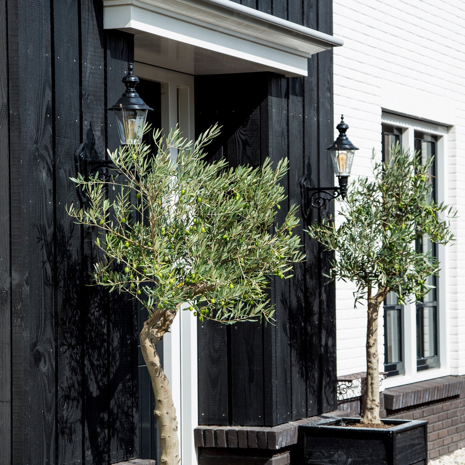 Nostalgische Außenwandleuchte Edam M, grün/kupfer