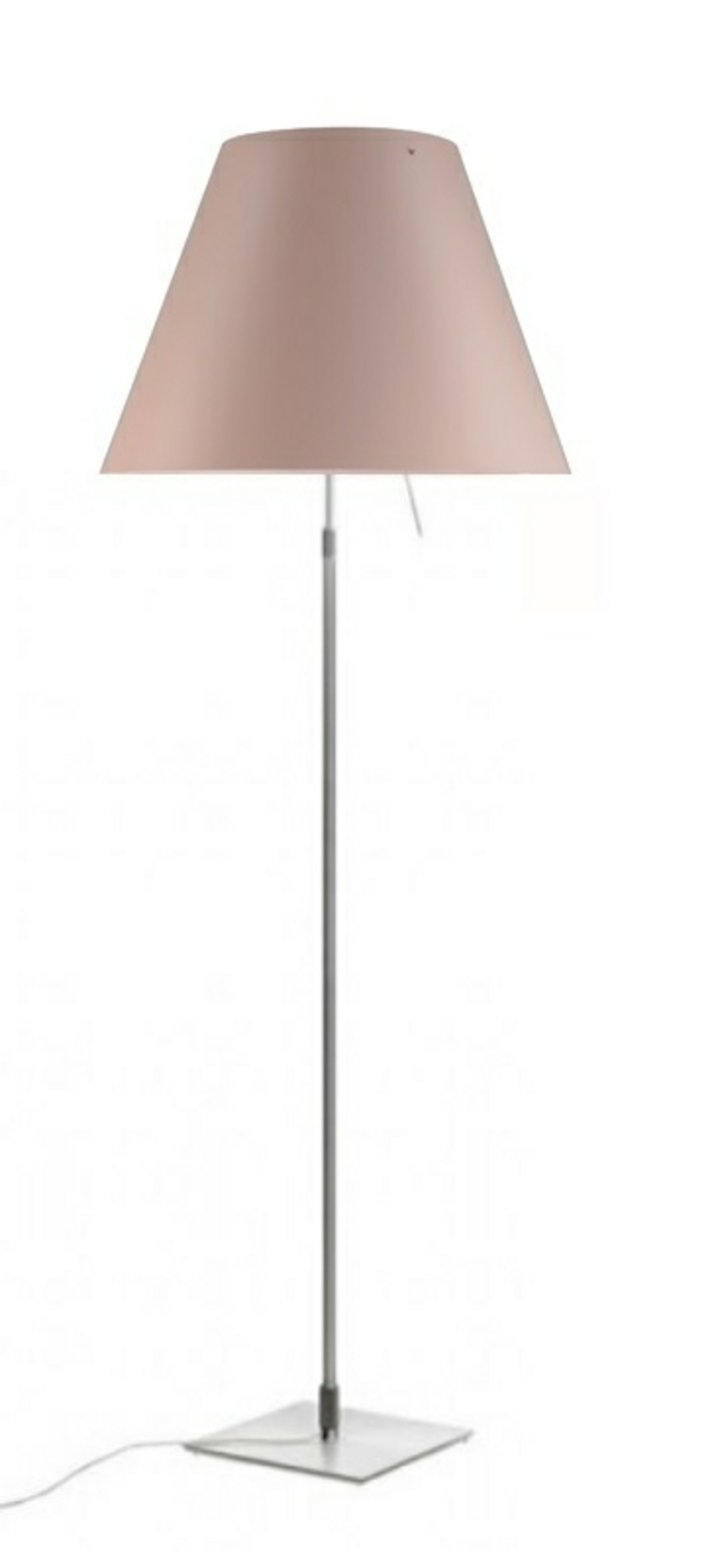 Costanza Lampadaire Aluminium/Rose Pâle - Luceplan