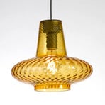 Giulietta glass pendant light, amber