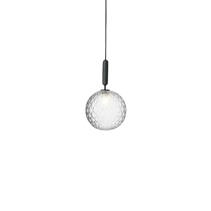 Nuura Aps – Miira 1 Pendelleuchte Large Rock Grey/Optic Clear Nuura