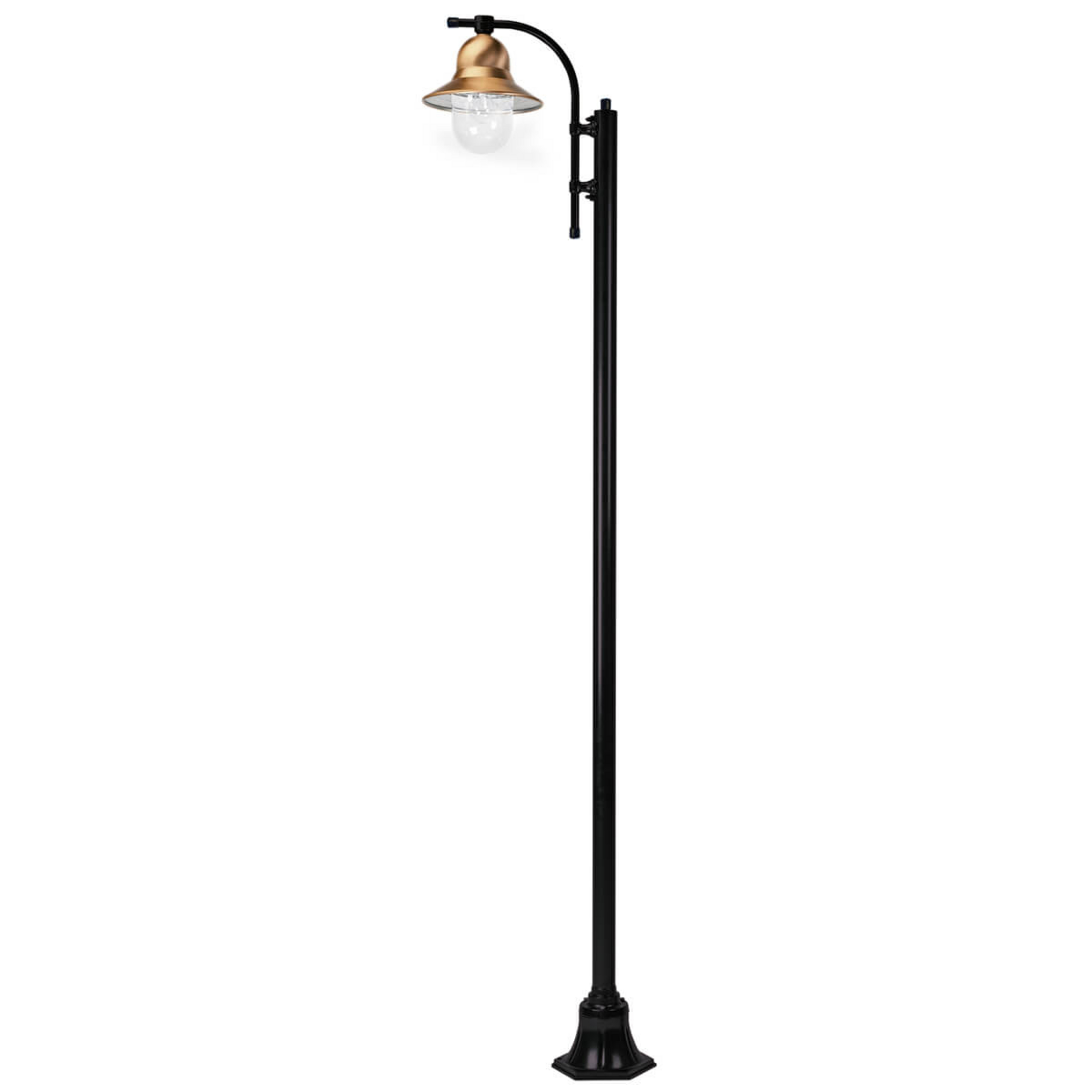 1 lampe sur mât Toscane 240 cm, noir