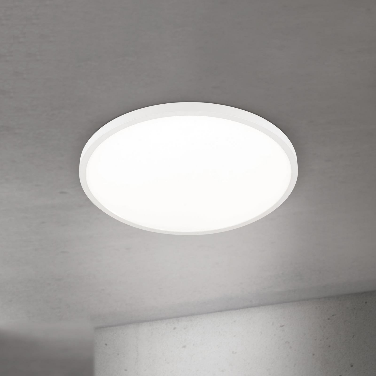 LED ceiling lamp Disc, white Ø 60 cm, CCT, metal/plastic