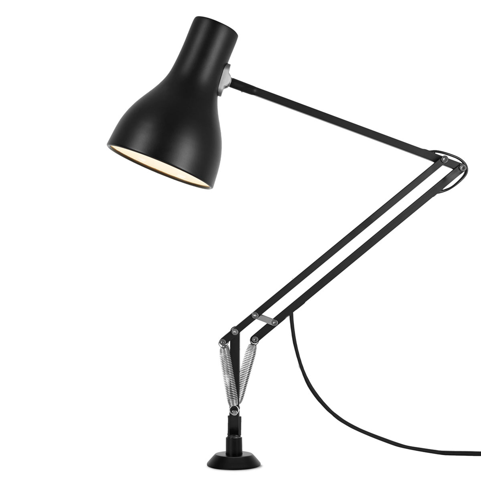 Anglepoise Type 75 stolní lampa šroubovací černá