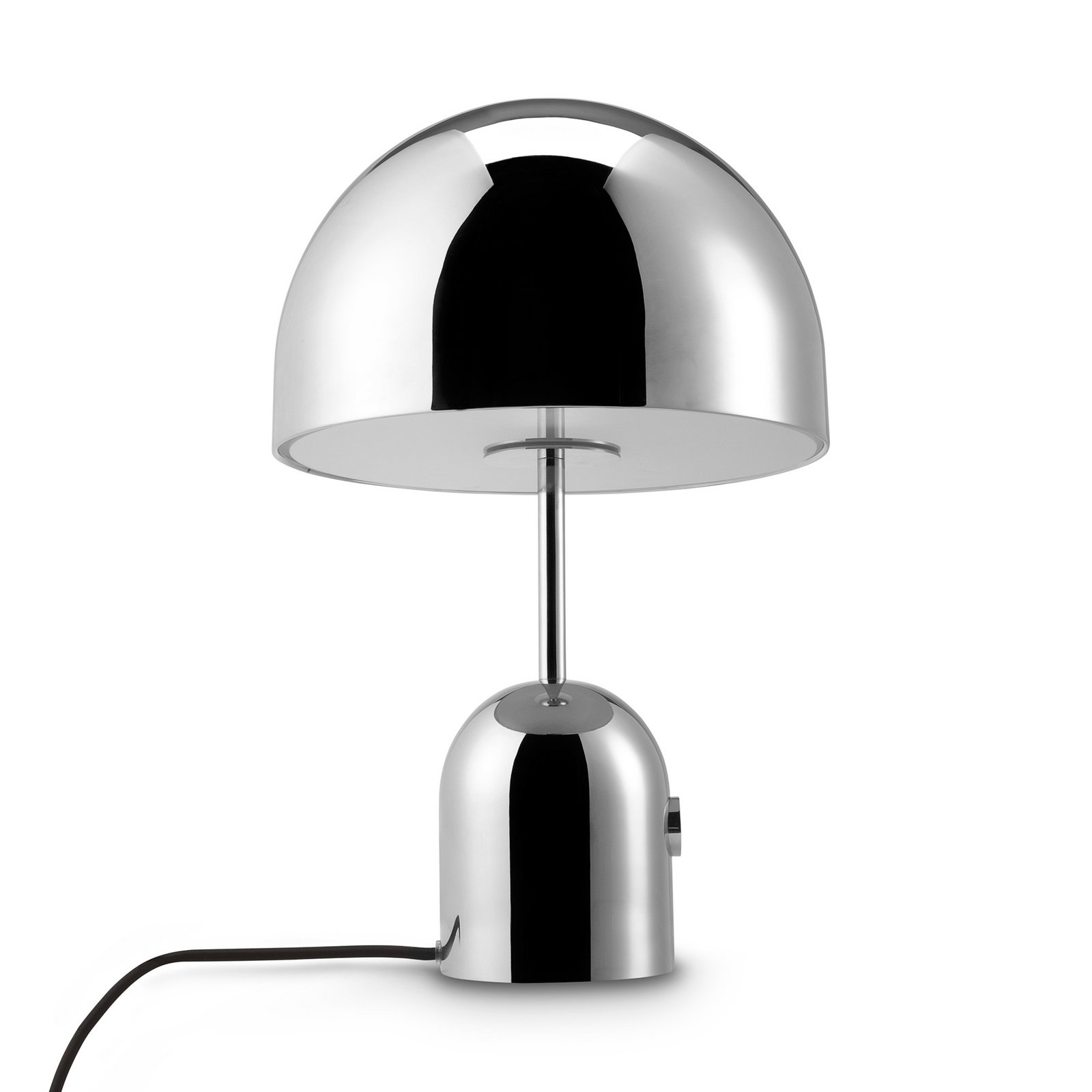 Tom Dixon LED table lamp Bell, silver-coloured, height 43 cm