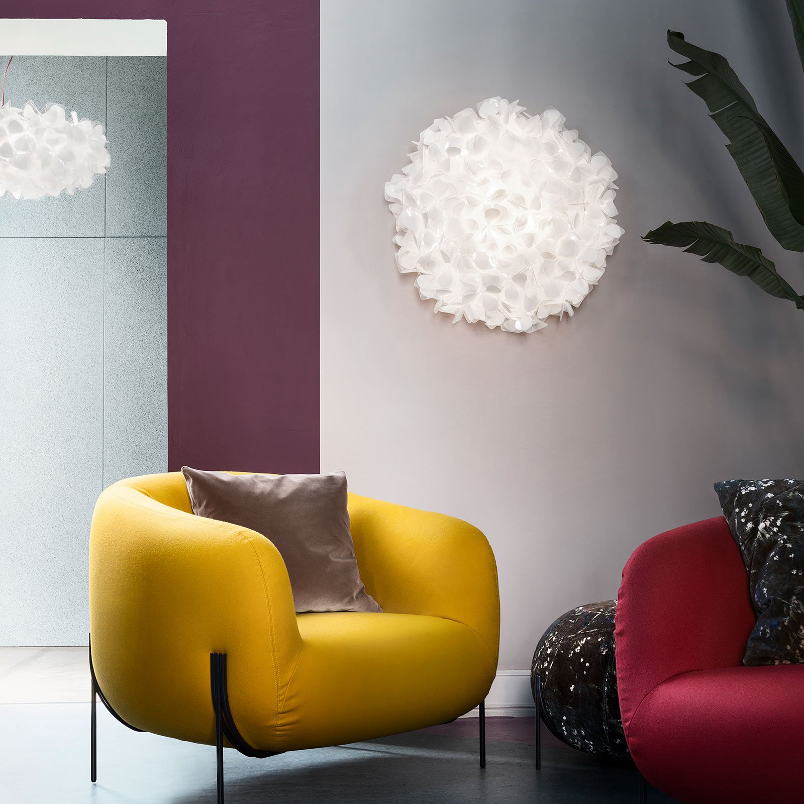 Clizia Mama Non Mama Wandlampe weiß Ø78cm - Slamp