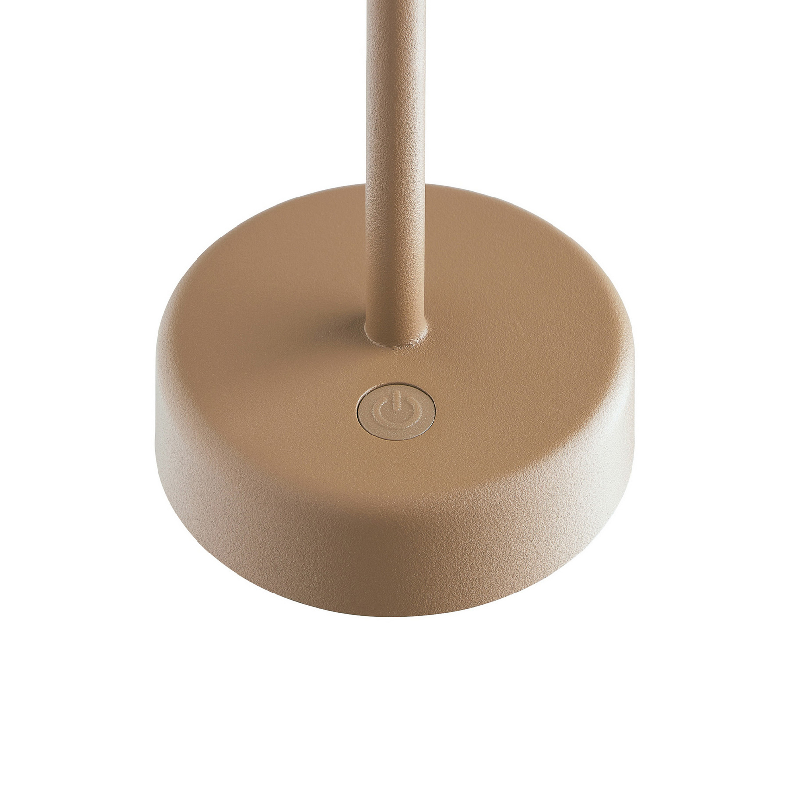 LED stolní lampa na baterie Ellen To-Go, hnědá, hliník