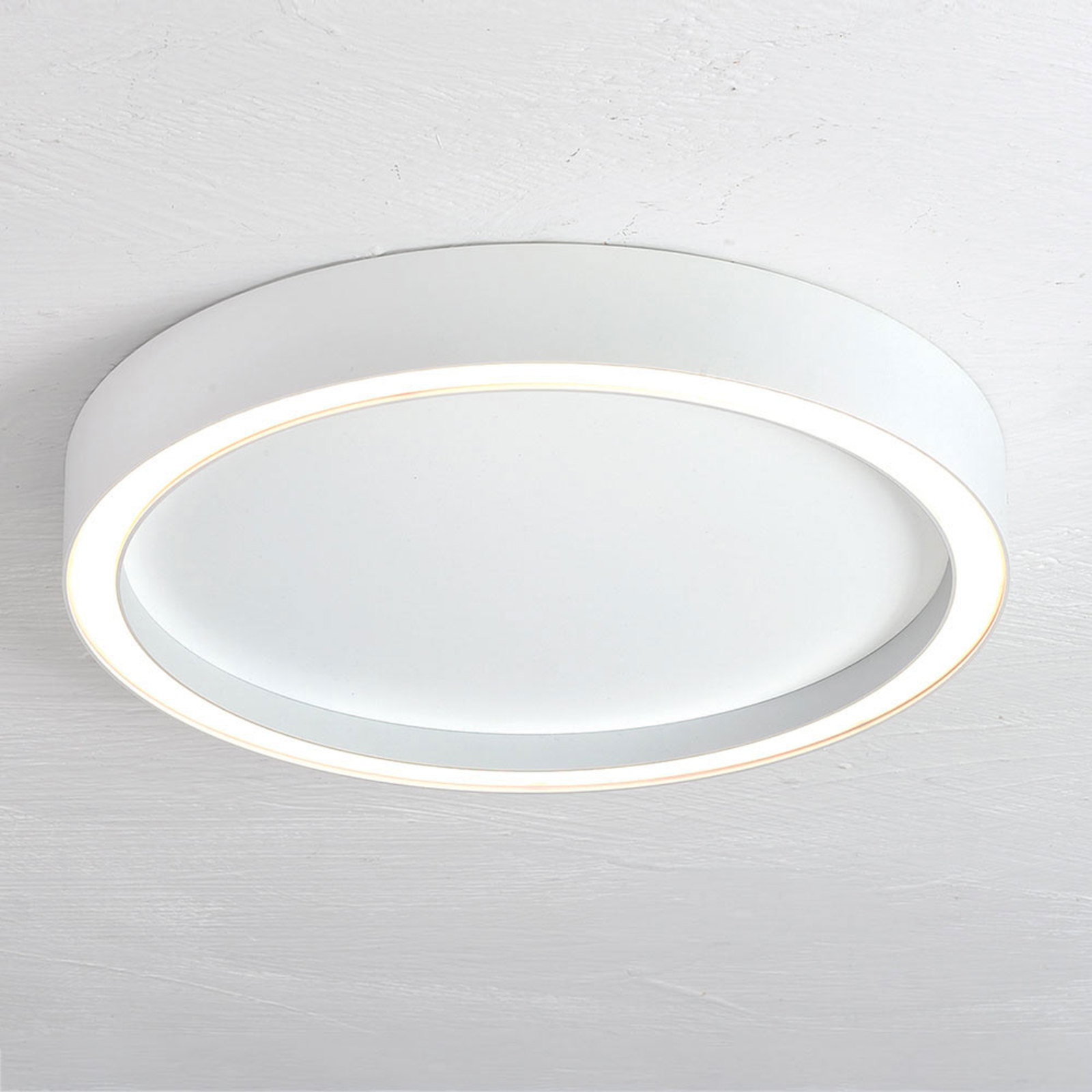 Bopp Aura LED plafondlamp Ø 30cm wit/wit