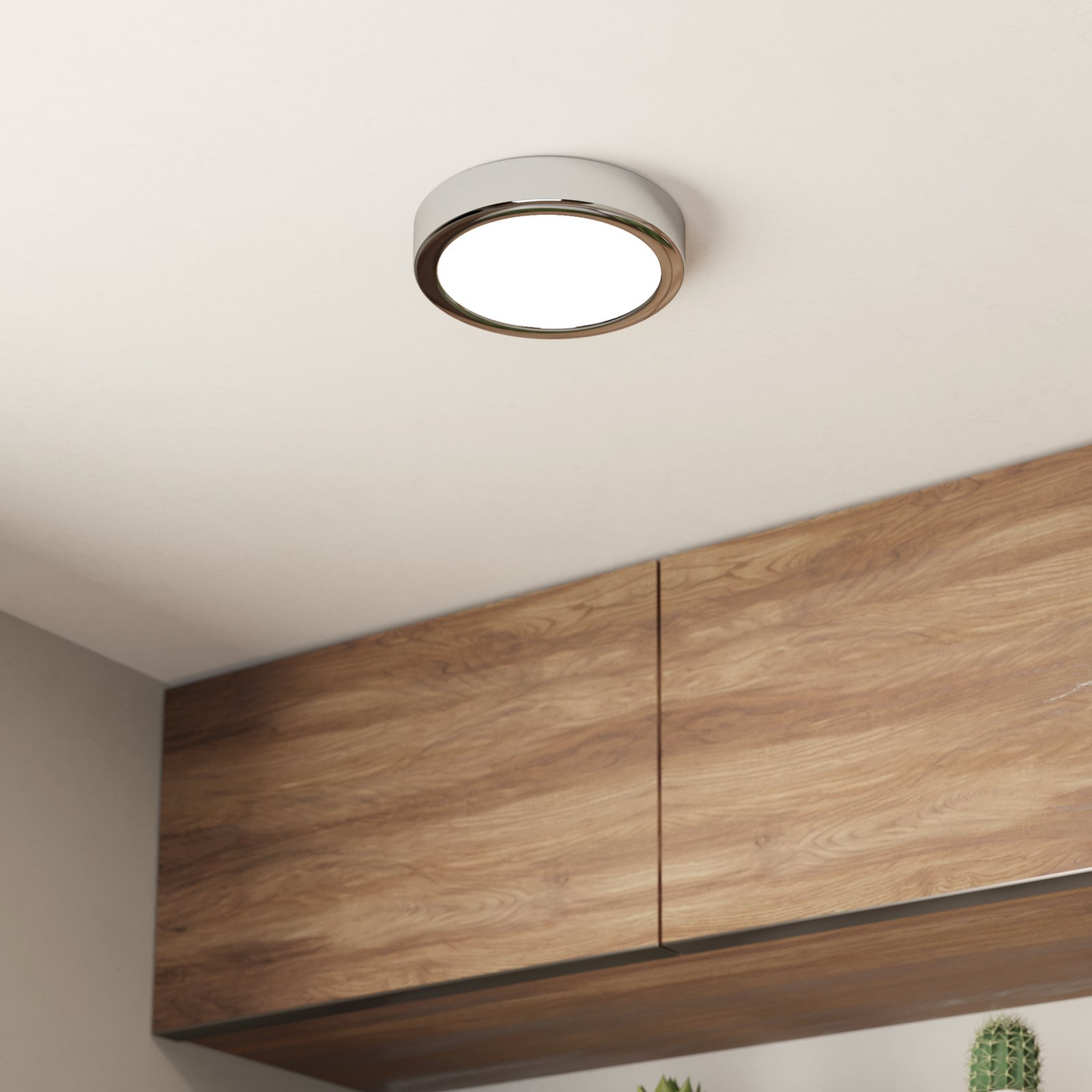 Lampa sufitowa LED Fueva 5 IP44 3000K chrom Ø16cm