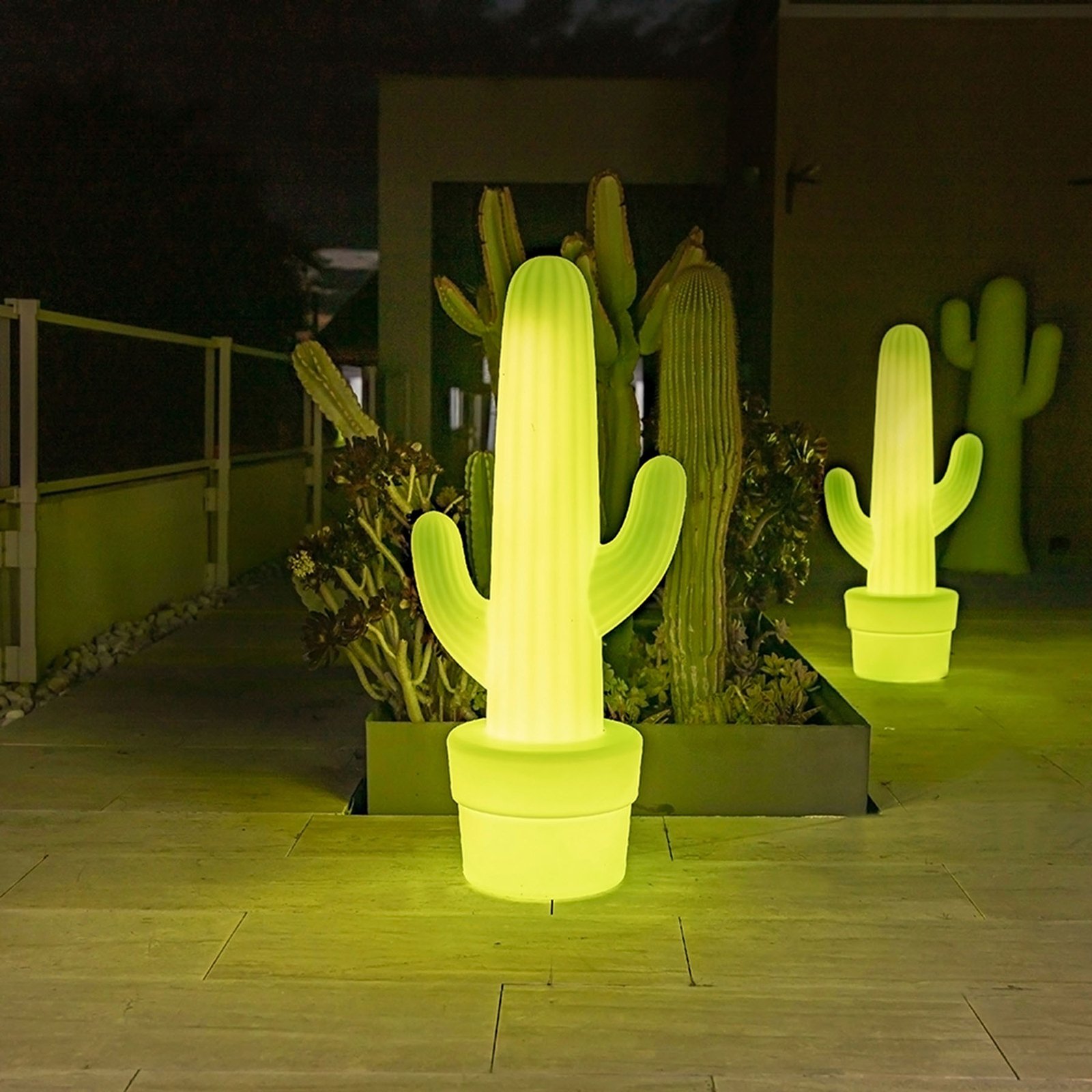 Newgarden kaktus-gulvlampe, limegrøn
