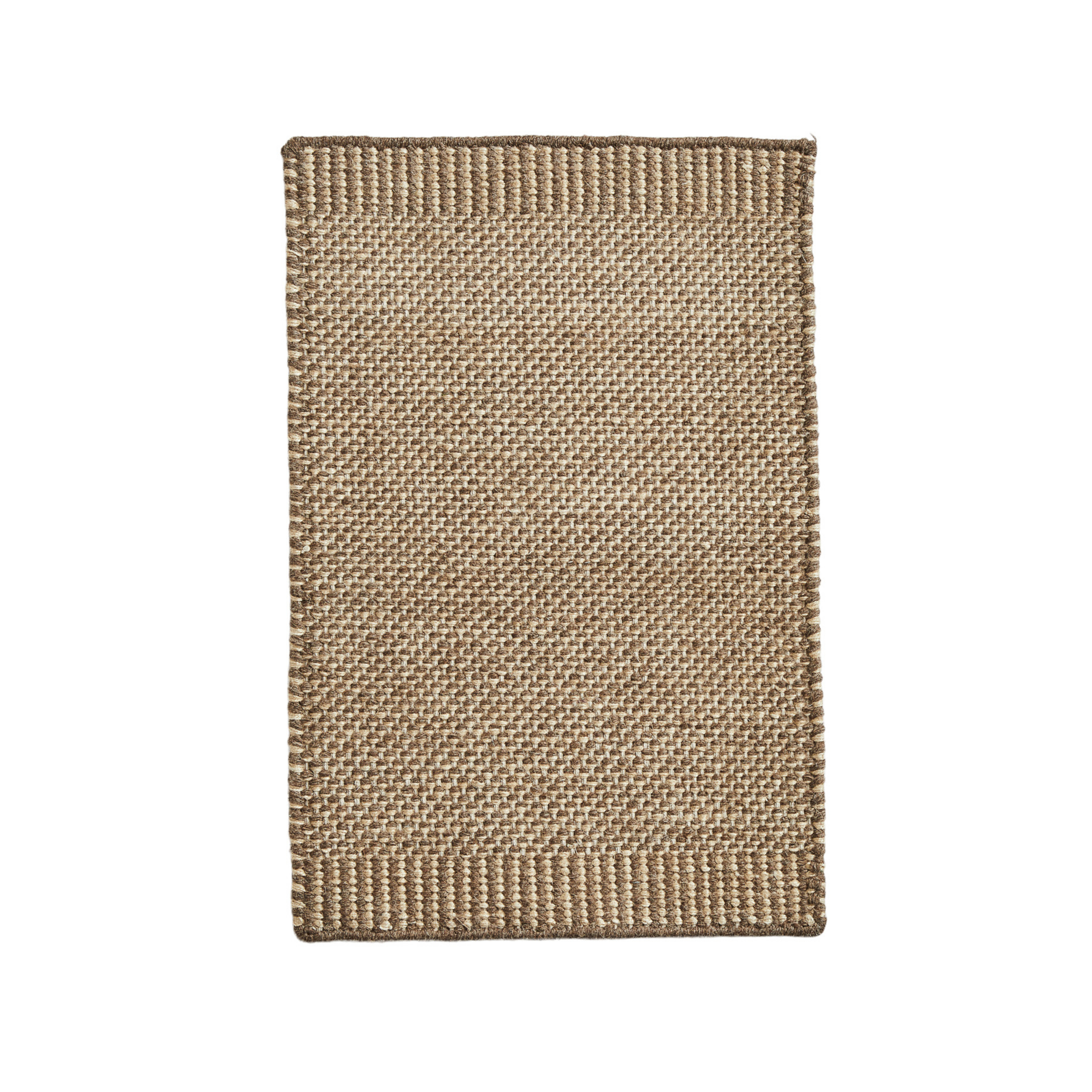 Paillasson Rombo, marron, 40 x 60 cm, laine/jute - Woud