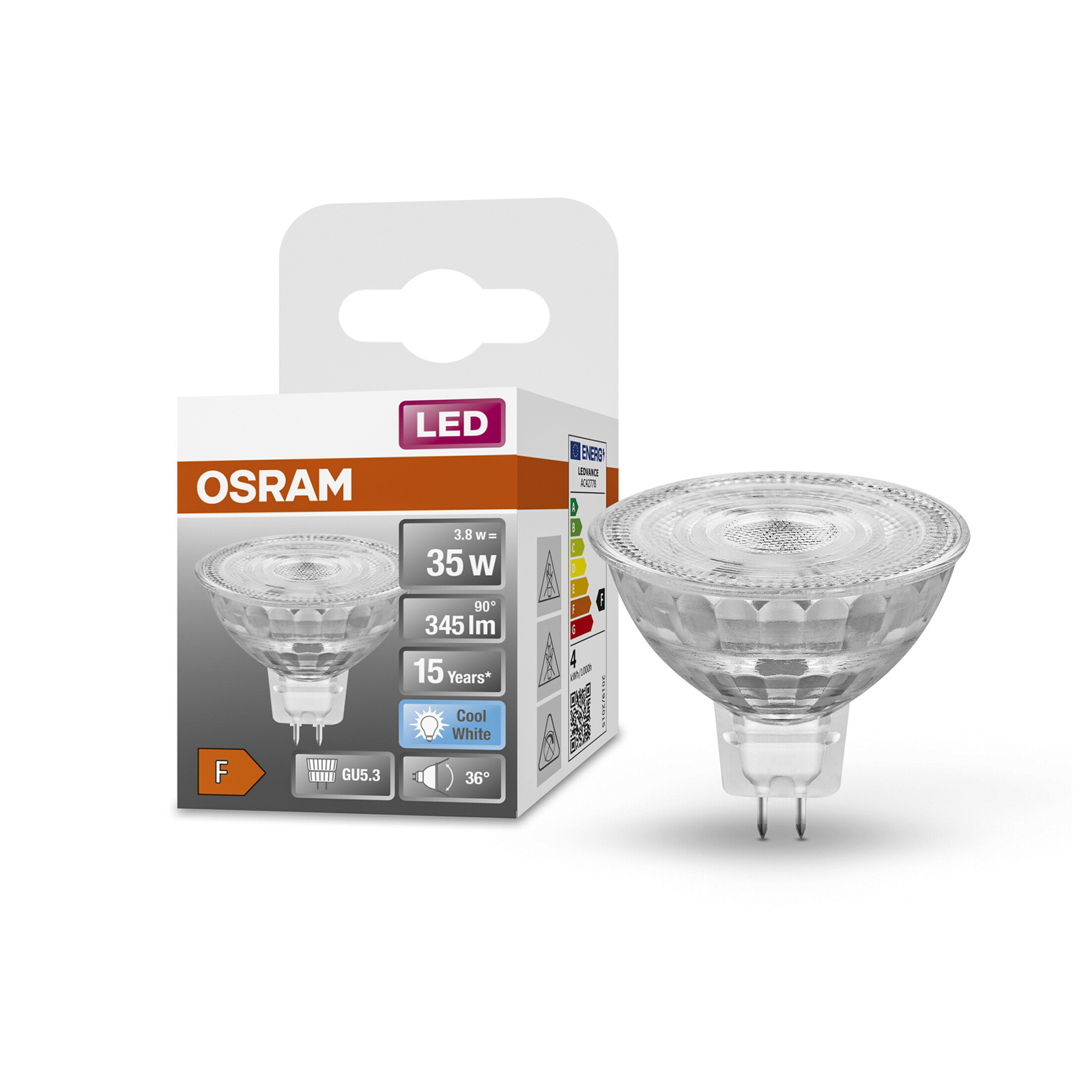 OSRAM réflecteur LED GU5,3 3,8 W Star 36° 4 000 K