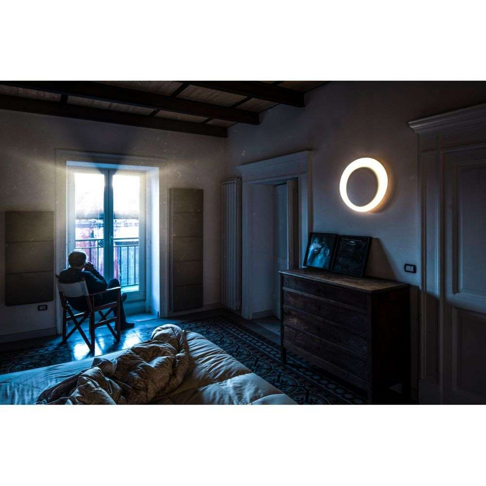 Bahia Mini LED Aplică de Perete/Plafonieră w/Dimmer White - Foscarini