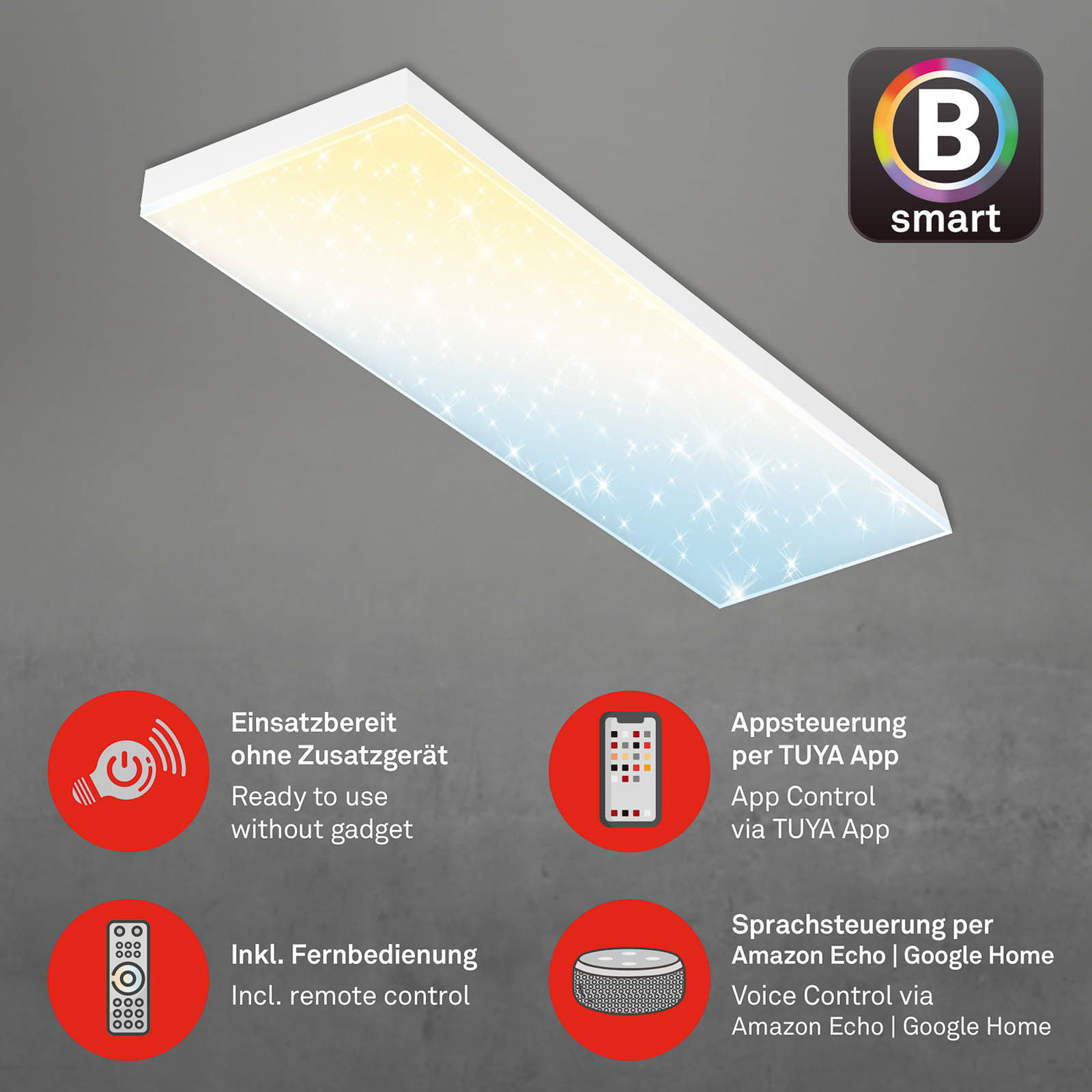 LED-Panel Frameless SL WiFi Bluetooth 100x25cm