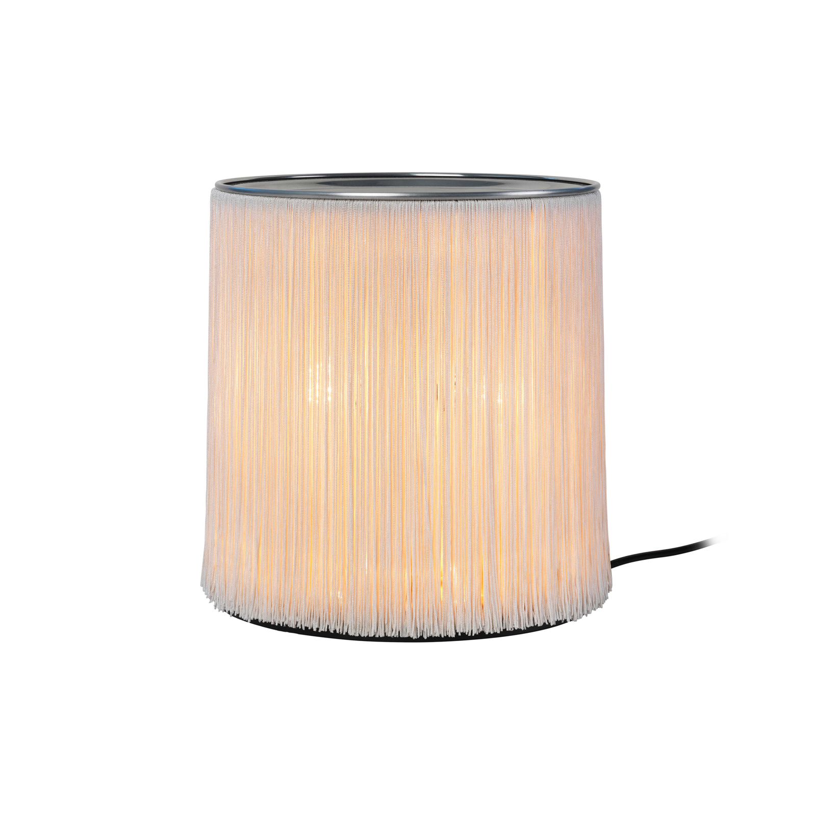 Gubi tafellamp model 597, aluminium, crème, hoogte 29 cm