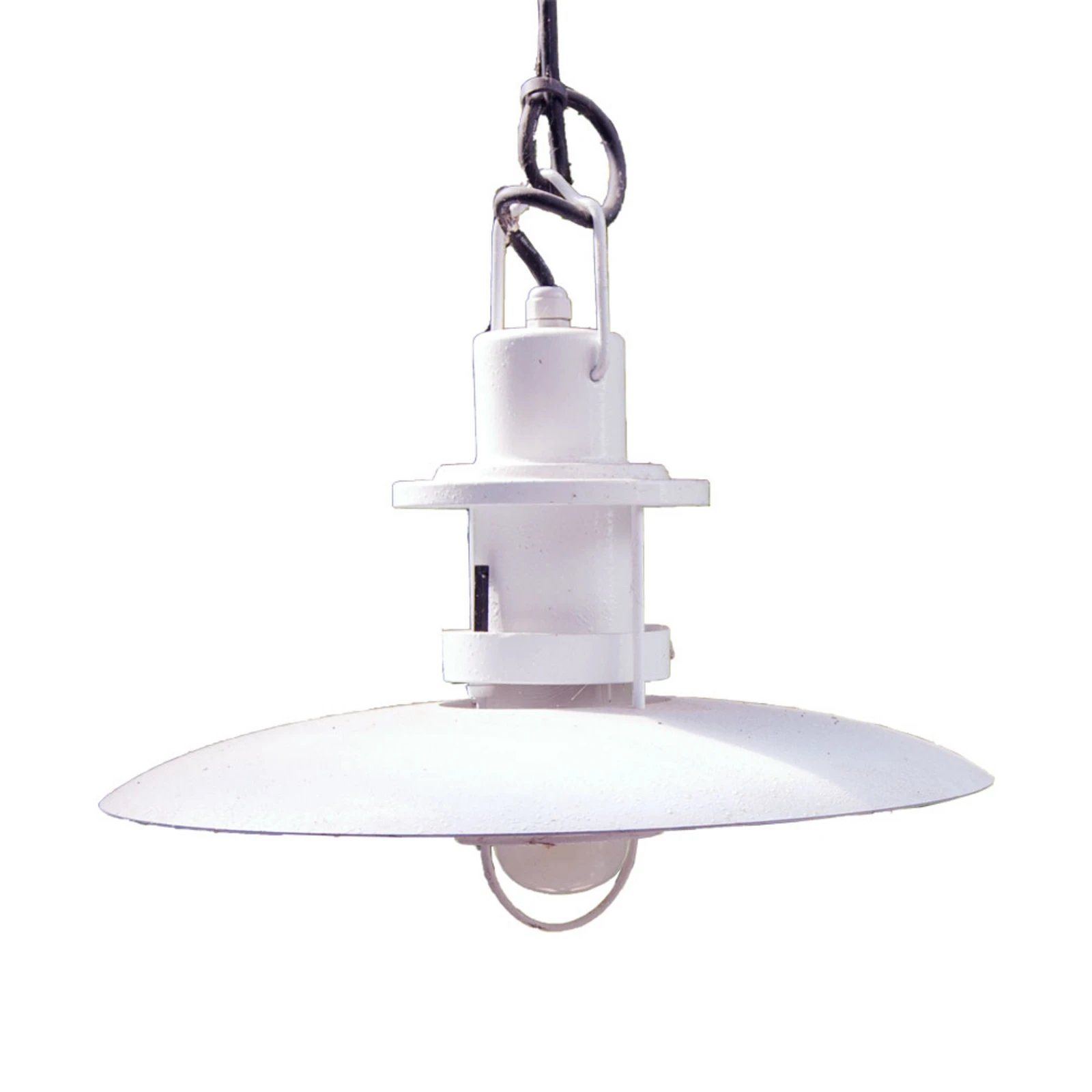 Martinelli Luce Polo Außen-Hängelampe Ø48 cm weiß