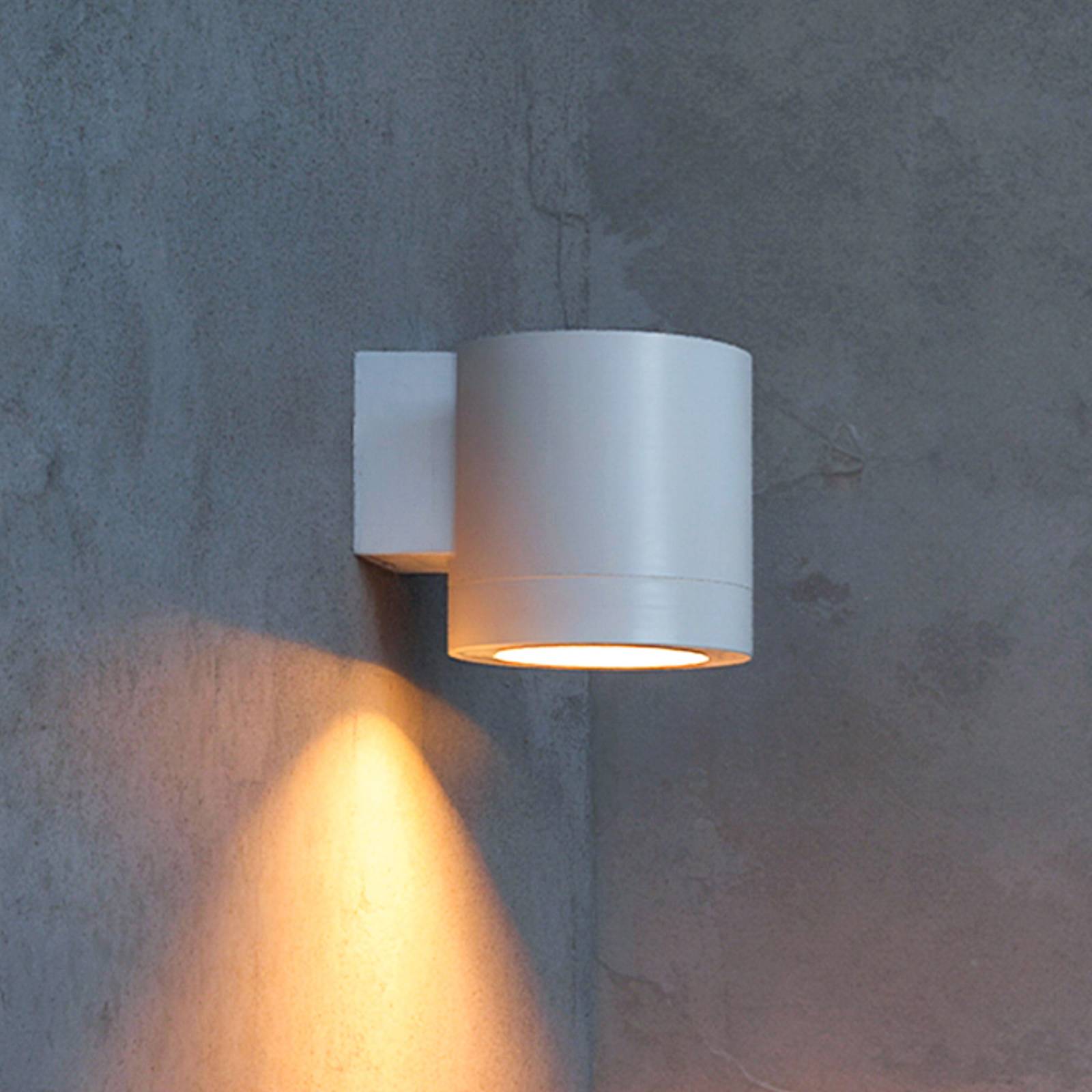 Philips utomhusvägglampa Fylx, vit, metall, IP44, GU10