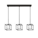 Ideal Lux hanglamp Lingotto, 3-lamps, 3 kooien, zwart