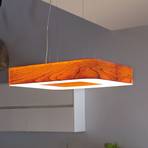 LZF Cuad LED hanging light 0-10 V dim, cherry wood