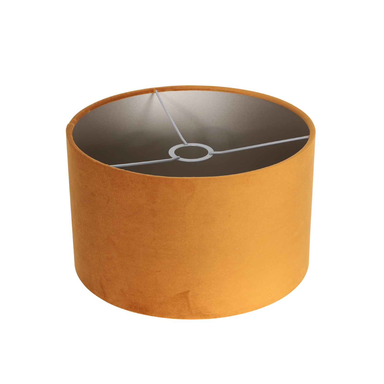 Lámpara de pie Noor, acero/terciopelo dorado, altura 144 cm, E27